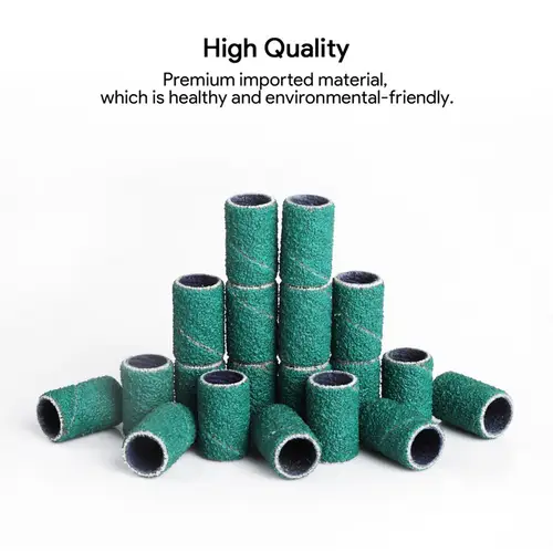 JCMaster® 100x Premium Schleifhülsen, Schleifbänder Grob 80# Körnung für Maniküre Pediküre Hornhaut JCMaster® 100x Premium Schleifhülsen, Schleifbänder Grob 80# Körnung für Maniküre Pediküre Hornhaut