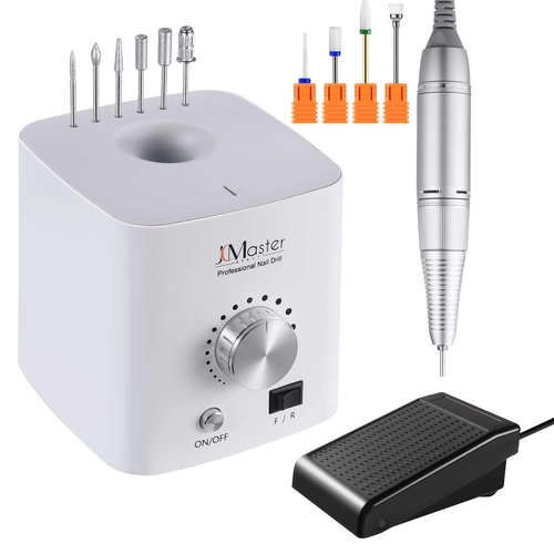 JCMASTER EU2031-MCE4, Premium Nagelfräser Set - Fräser elektrisch Inkl 10 Aufsätze - Gelnägel & Acrylnägel - Diamant & Keramik Bits - 30000 U/Min JCMASTER EU2031-MCE4, Premium Nagelfräser Set - Fräser elektrisch Inkl 10 Aufsätze - Gelnägel & Acrylnägel - Diamant & Keramik Bits - 30000 U/Min