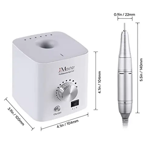 JCMASTER EU2031-MCE4, Premium Nagelfräser Set - Fräser elektrisch Inkl 10 Aufsätze - Gelnägel & Acrylnägel - Diamant & Keramik Bits - 30000 U/Min JCMASTER EU2031-MCE4, Premium Nagelfräser Set - Fräser elektrisch Inkl 10 Aufsätze - Gelnägel & Acrylnägel - Diamant & Keramik Bits - 30000 U/Min