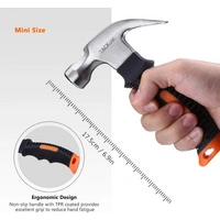 TACKLIFE HMH2A; Stuby Claw Hammer mit magnetischem Nagelstarter 8 Oz Small Mini Hammer and Nails Tool TACKLIFE HMH2A; Stuby Claw Hammer mit magnetischem Nagelstarter 8 Oz Small Mini Hammer and Nails Tool