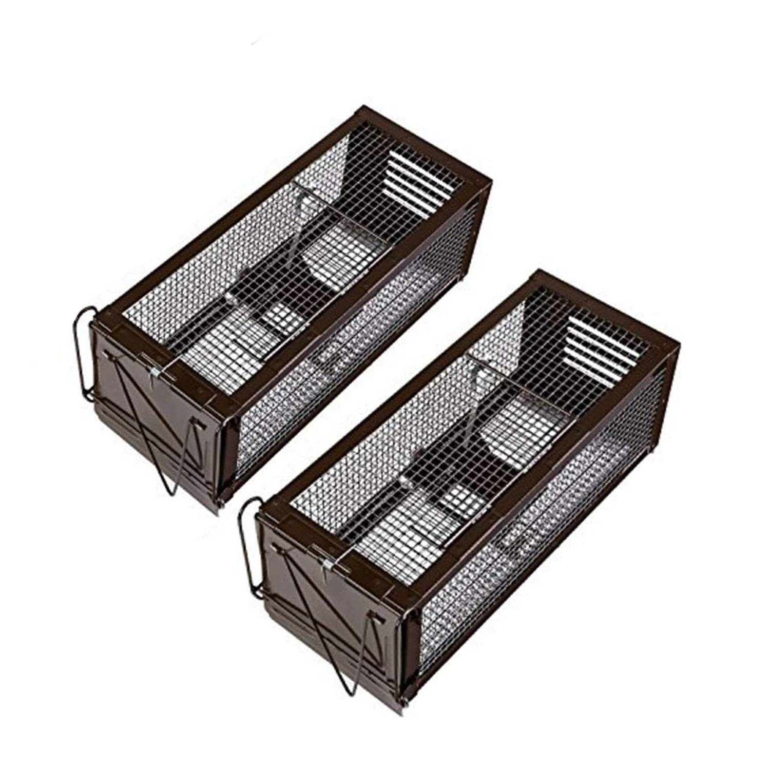 RatzFatz® 2MTBSL20, 2X Lebendfalle Mausefalle, Rattenfalle, ● Sieger 2021 ● XXL, Profi, Garten & Haus, Tierfalle Set, u.a. Hasen & Hamster, Sensi