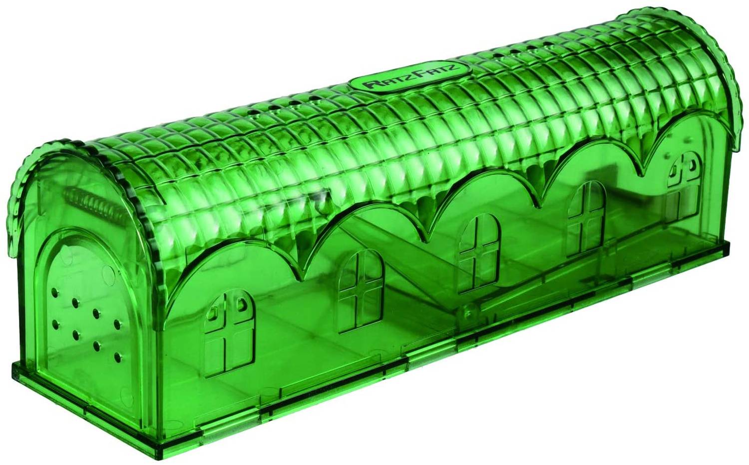 RatzFatz® Premium Mausefalle Lebend Lebendfalle Wiederverwendbare Außen und Innen, Innovativer Mechanismus, MBG-01