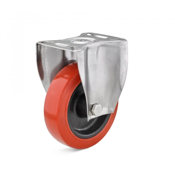Bockrolle - Silikonrad - Rad-Ø 100 mm - Bauhöhe 127 mm - Tragkraft 100 kg Bockrolle - Silikonrad - Rad-Ø 100 mm - Bauhöhe 127 mm - Tragkraft 100 kg