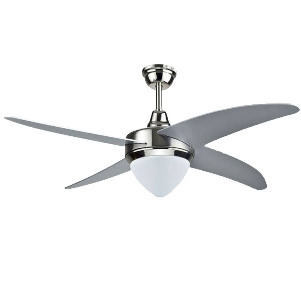 Ventilator Deckenventilator Leuchte Deckenlampe Fernbedienung Wohnzimmerlampe, CCT Timer 3 Stufen, Metall Glas opal MDF, 1x LED 15W 1500Lm