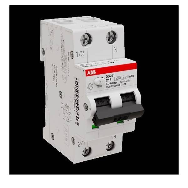 ABB Stotz S&J FI/LS-Schalter DS201A-C16/0,03AP-R