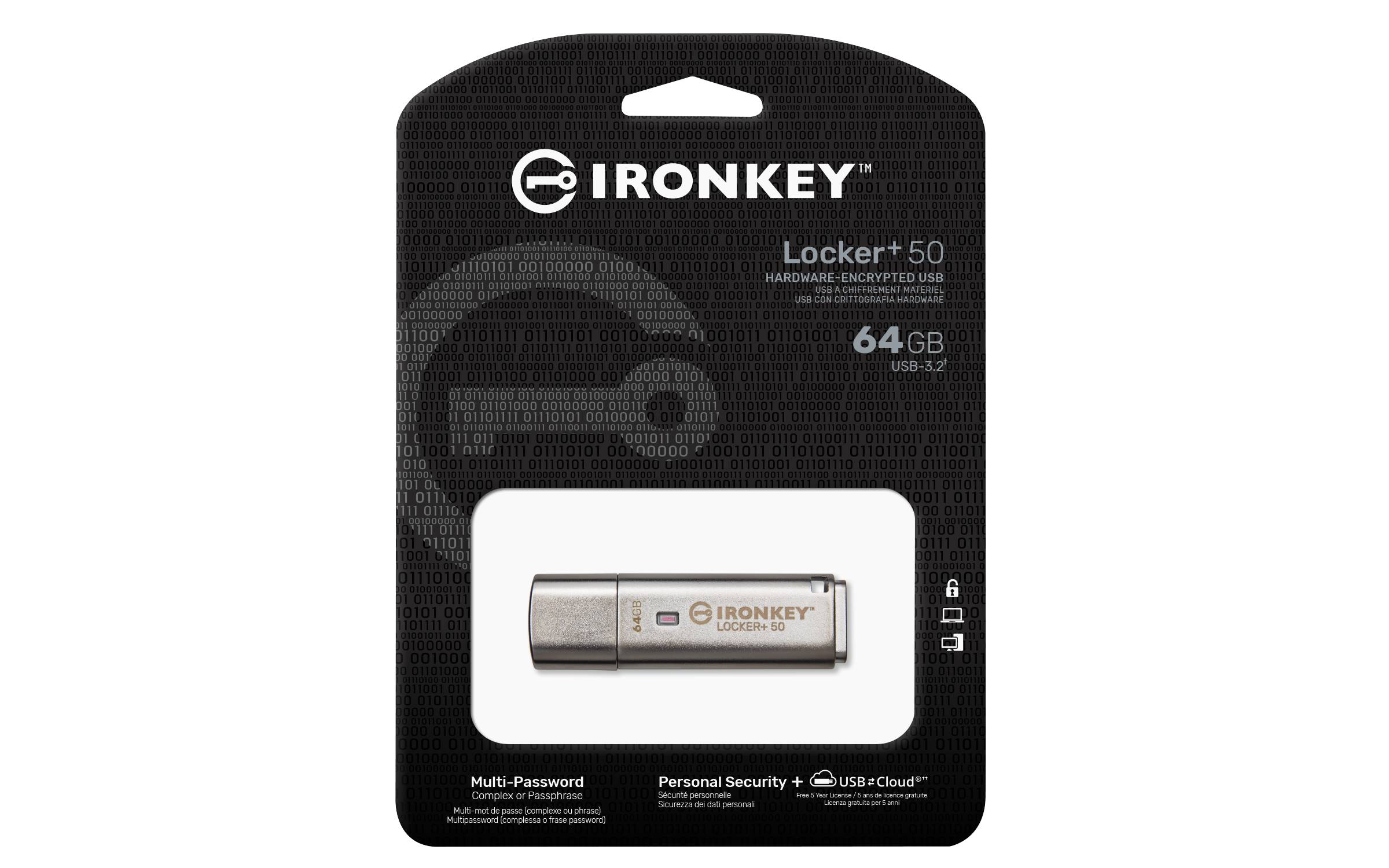 Kingston IronKey Locker+ 50 - USB-Flash-Laufwerk