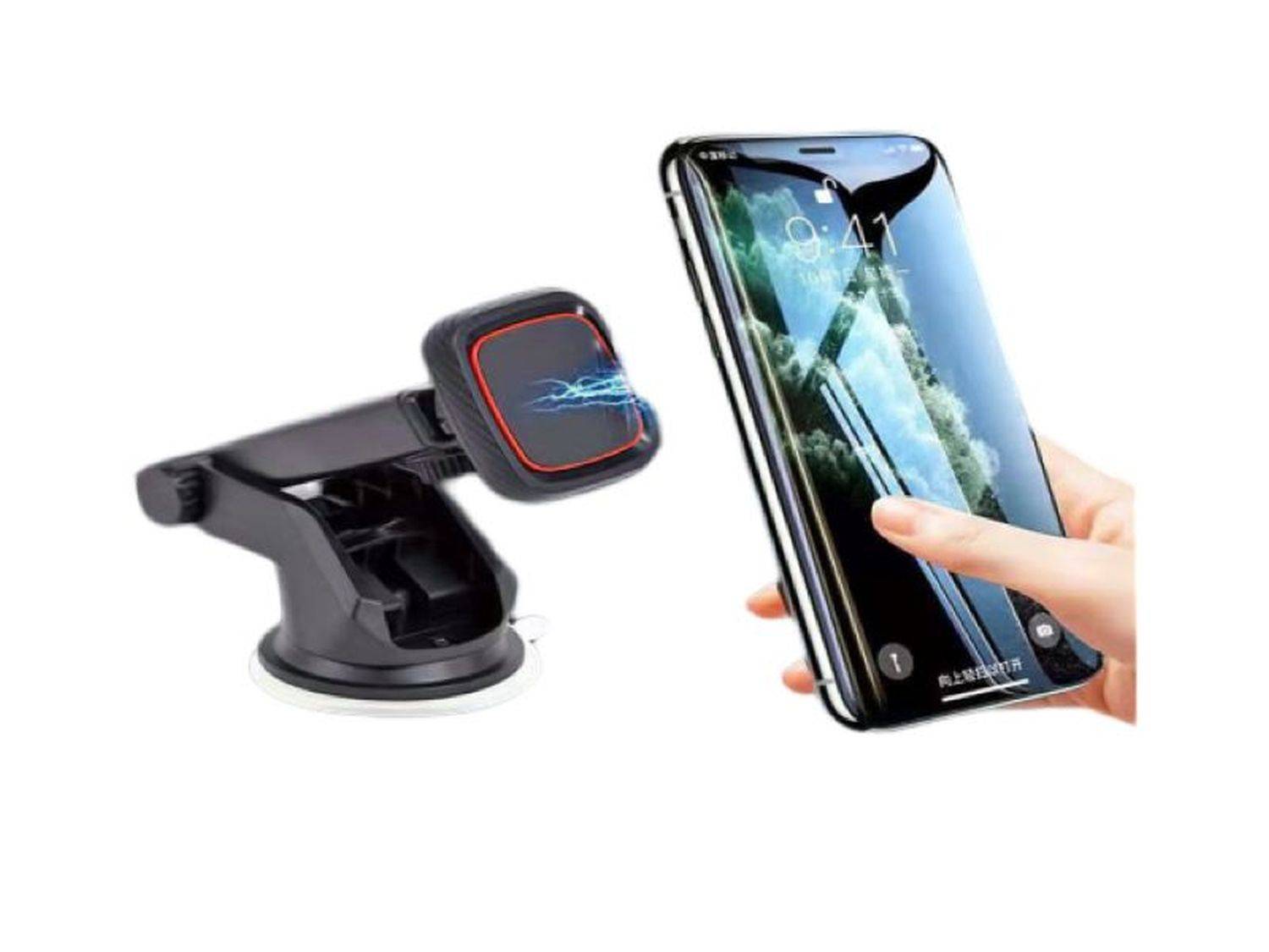 Sunix Magnetisch KFZ Handy-Halterung Armaturenbrett Pkw kompatibel mit Smartphones schwarz