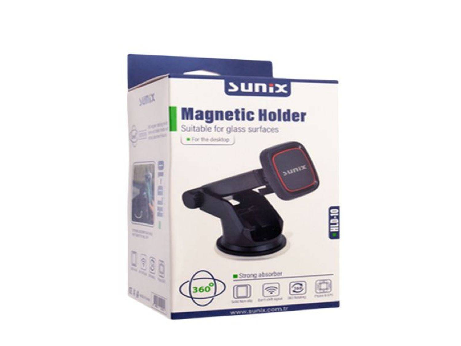 Sunix Magnetisch KFZ Handy-Halterung Armaturenbrett Pkw kompatibel mit Smartphones schwarz
