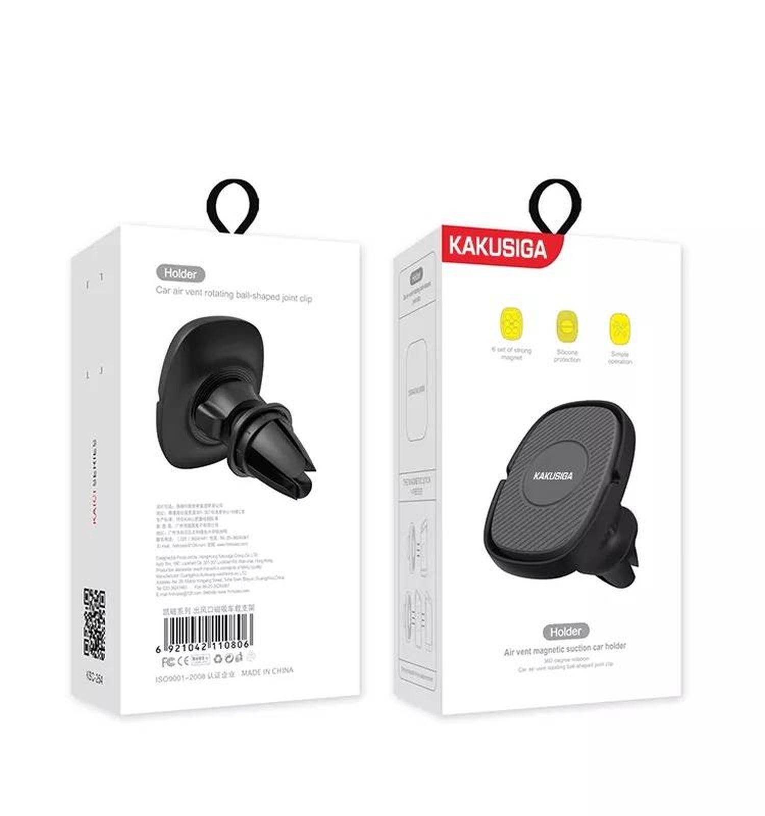 Kaku KSC-254 KFZ Handy Halterung Magnetischer Autotelefonhalter Magnetische Lüftungshalterung für Smartphones Schwarz