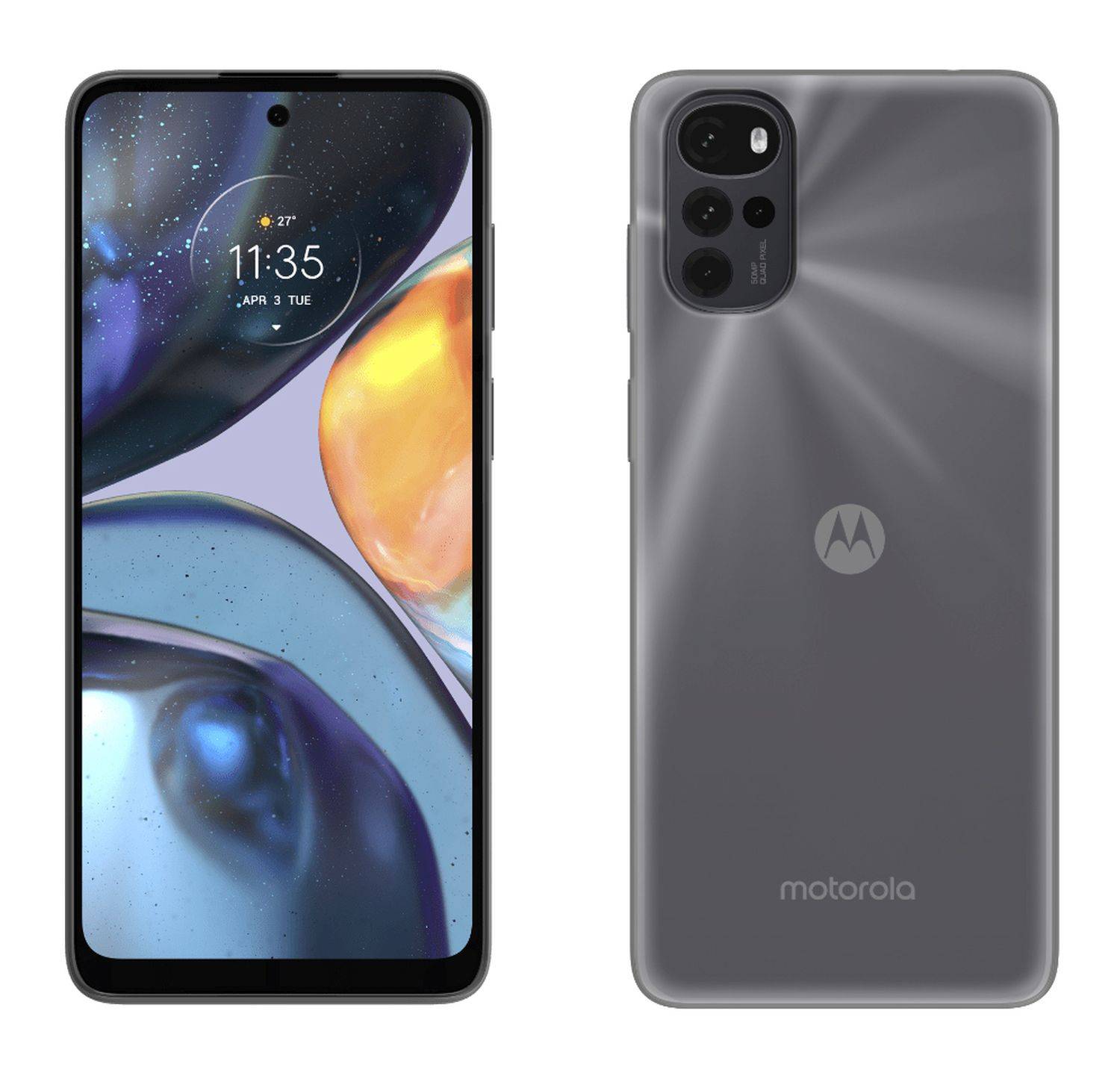 Silikon Hülle Basic kompatibel mit MOTOROLA MOTO G22 4G Case TPU Soft Handy Cover Schutz Transparent