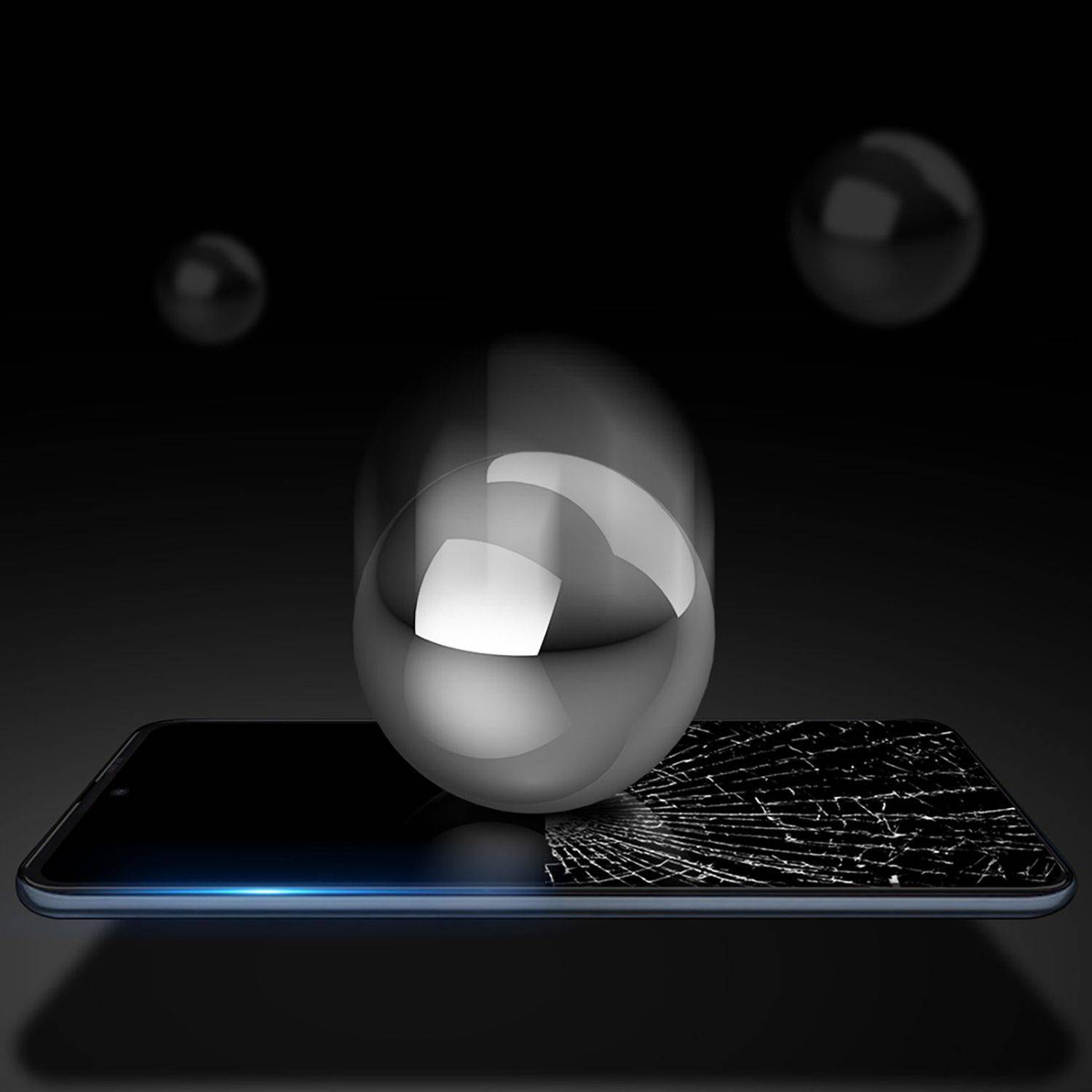 9D Schutz Glas kompatibel mit Realme GT2 Pro Curved Vollständig Klebend und Abdeckung