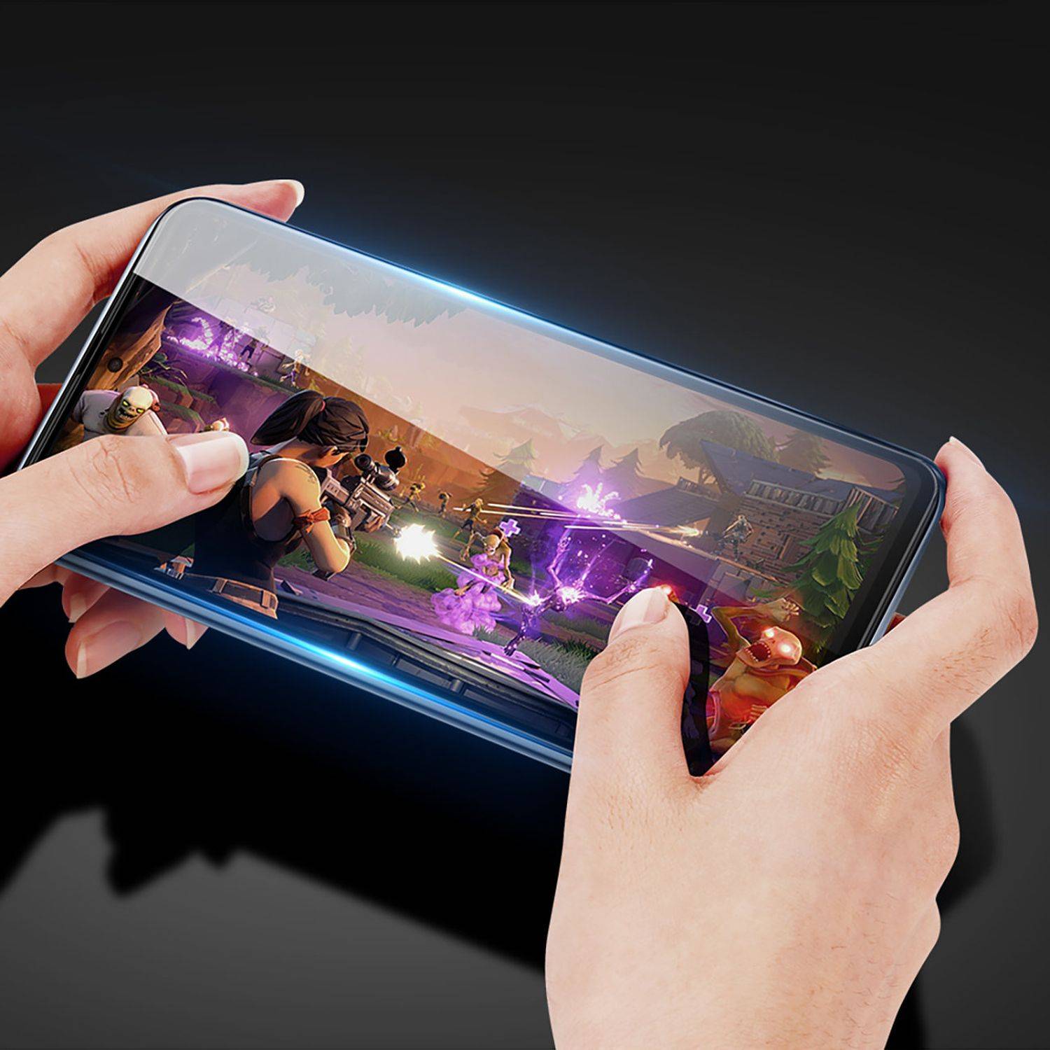 9D Schutz Glas kompatibel mit Realme Narzo 50A Curved Vollständig Klebend und Abdeckung