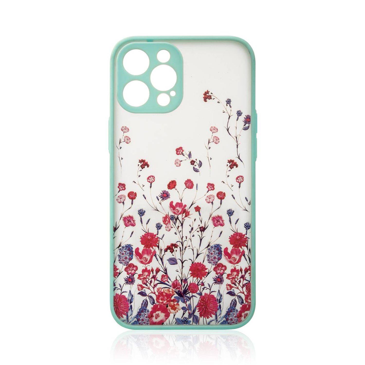 Design "Flower" Case Handy-Hülle Cover Kameraschutz kompatibel mit Samsung Galaxy A53 5G Blau