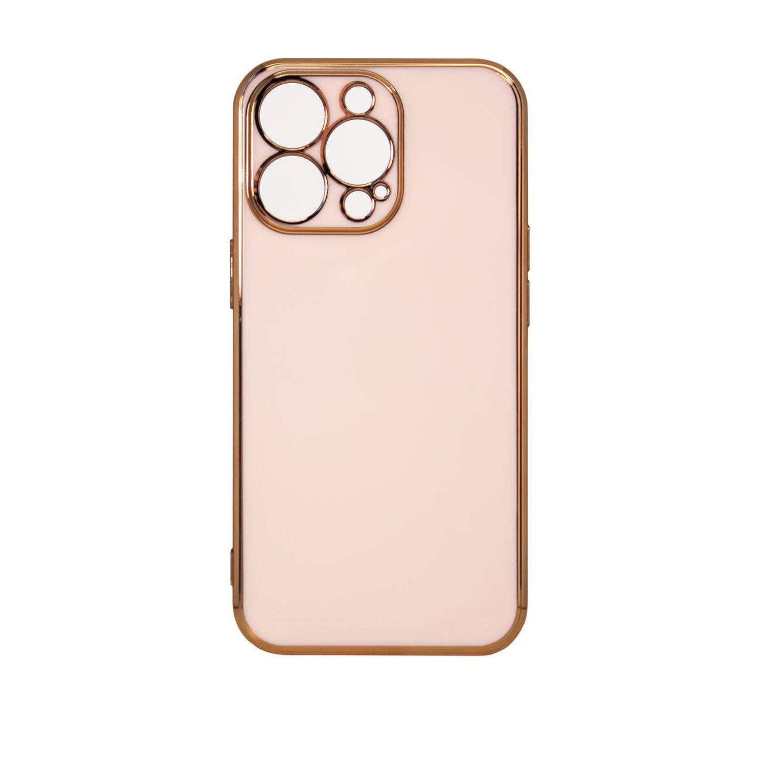 Lighting Color Case Schutz-Hülle mit Kameraabdeckung Schutz Rahmen kompatibel mit Samsung Galaxy A53 5G Pink-Gold