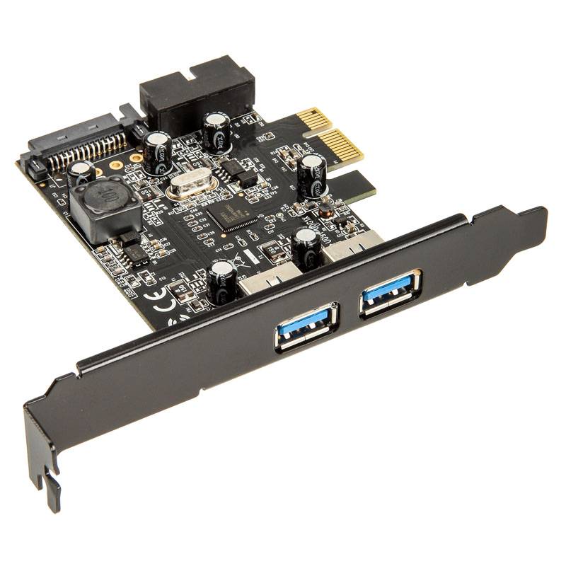 SilverStone EC04-E - USB-Adapter - PCIe 2.0 Low-Profile