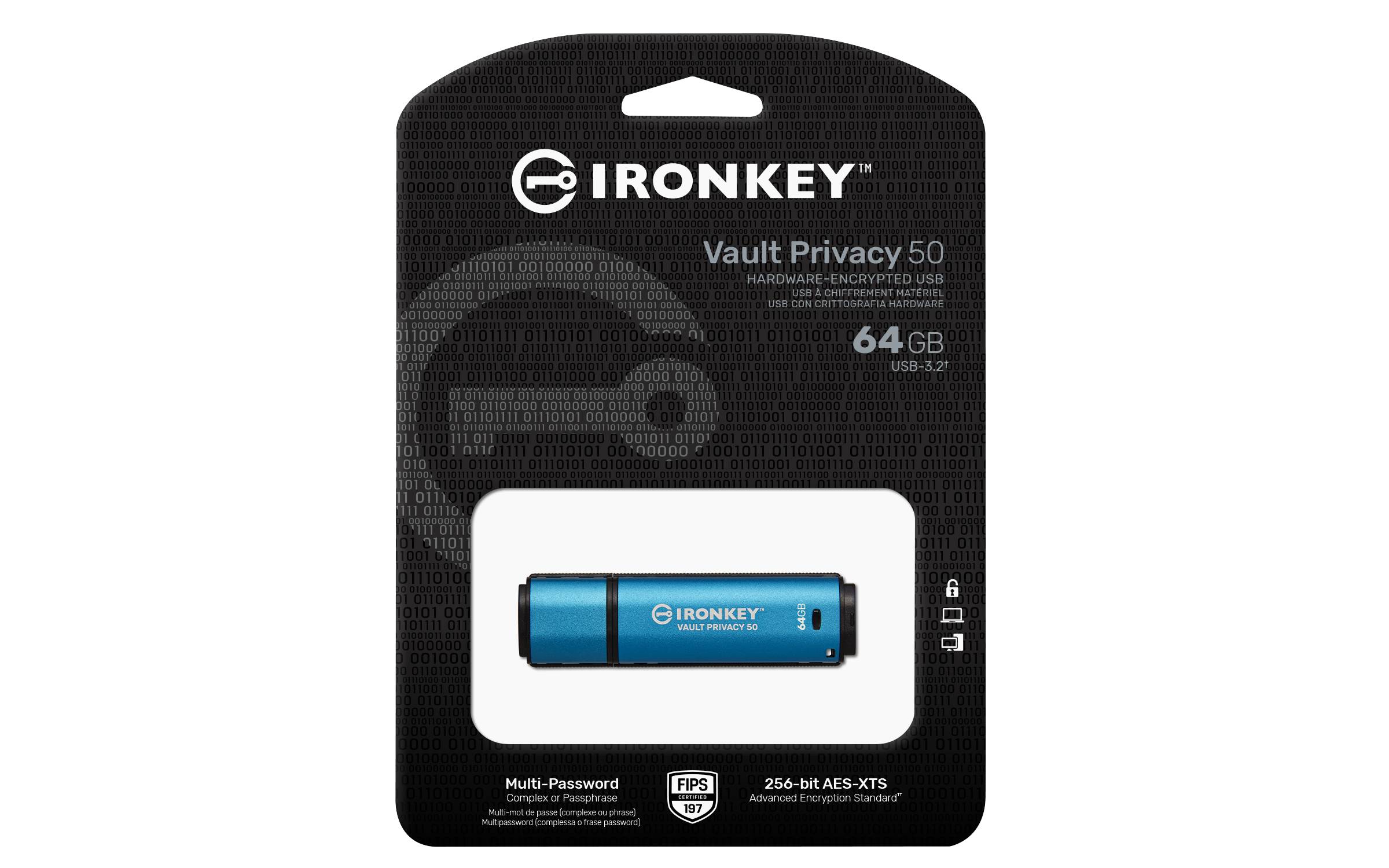 Kingston IronKey Vault Privacy 50 Series - USB-Flash-Laufwerk