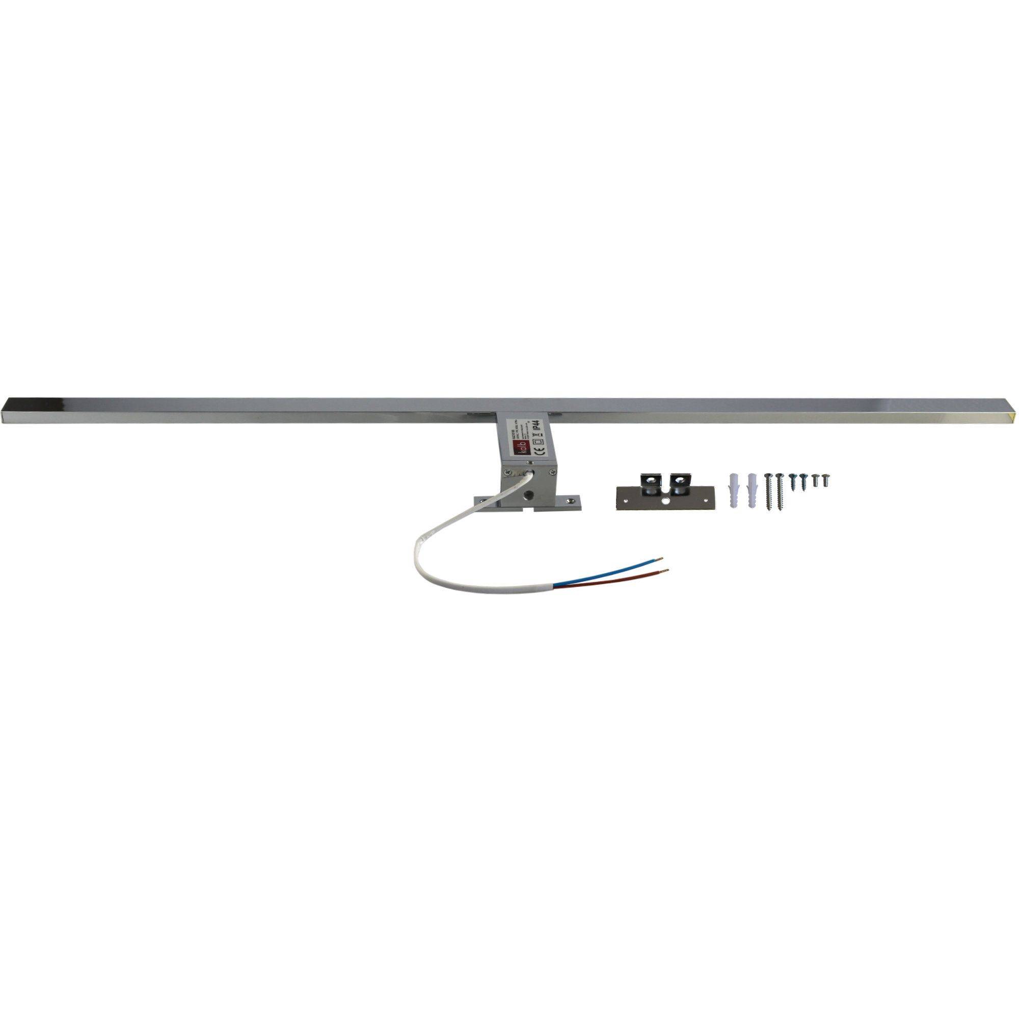 kalb | 100cm LED Badleuchte Badlampe Spiegellampe Spiegelleuchte 230V warmweiß, verchromt