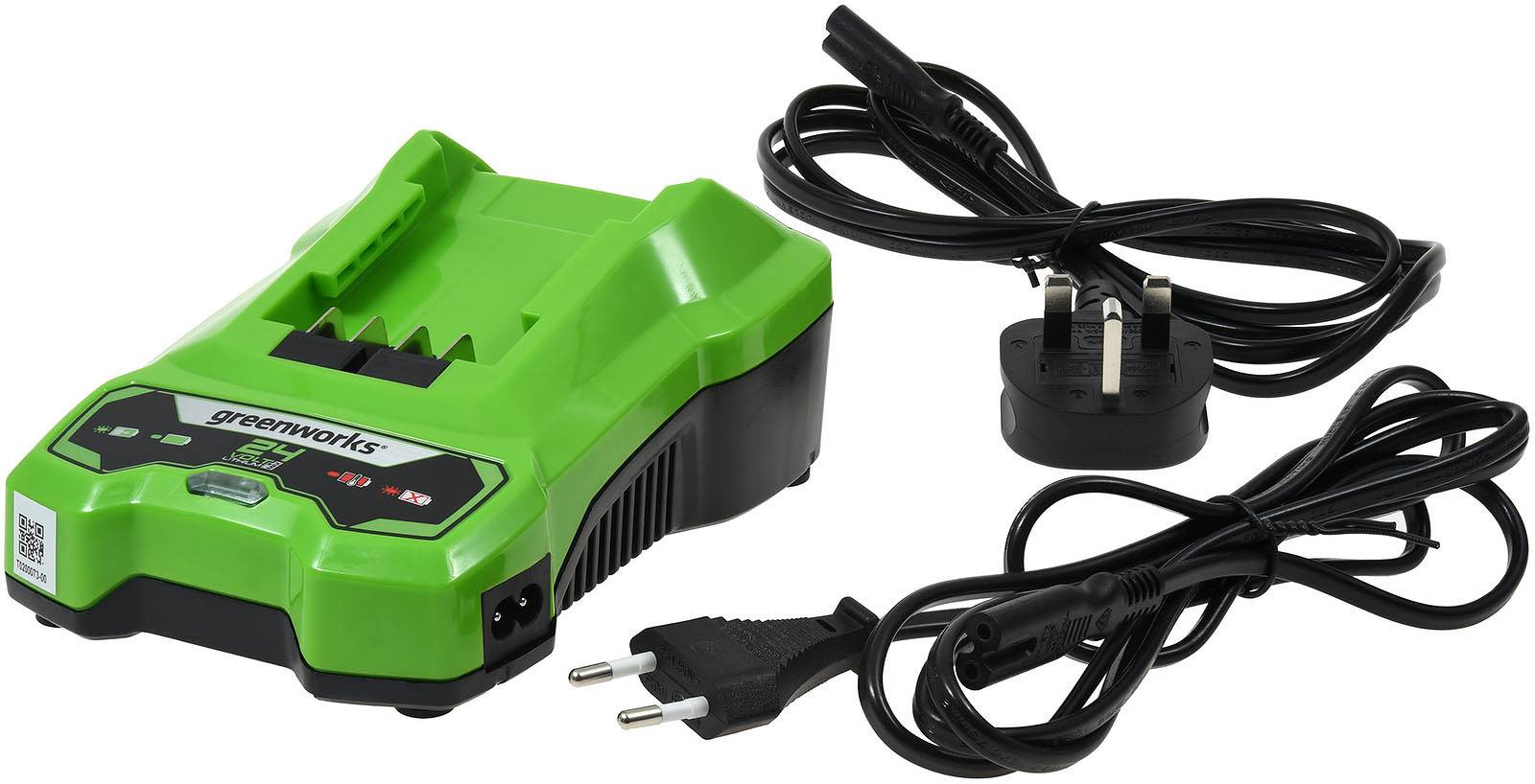 Schnell-Ladegerät Greenworks Tools G24C 24V Li-Ion, für 24V Li-Ion Greenwork-Akkus z.B. G24B2, G24B4, 24V