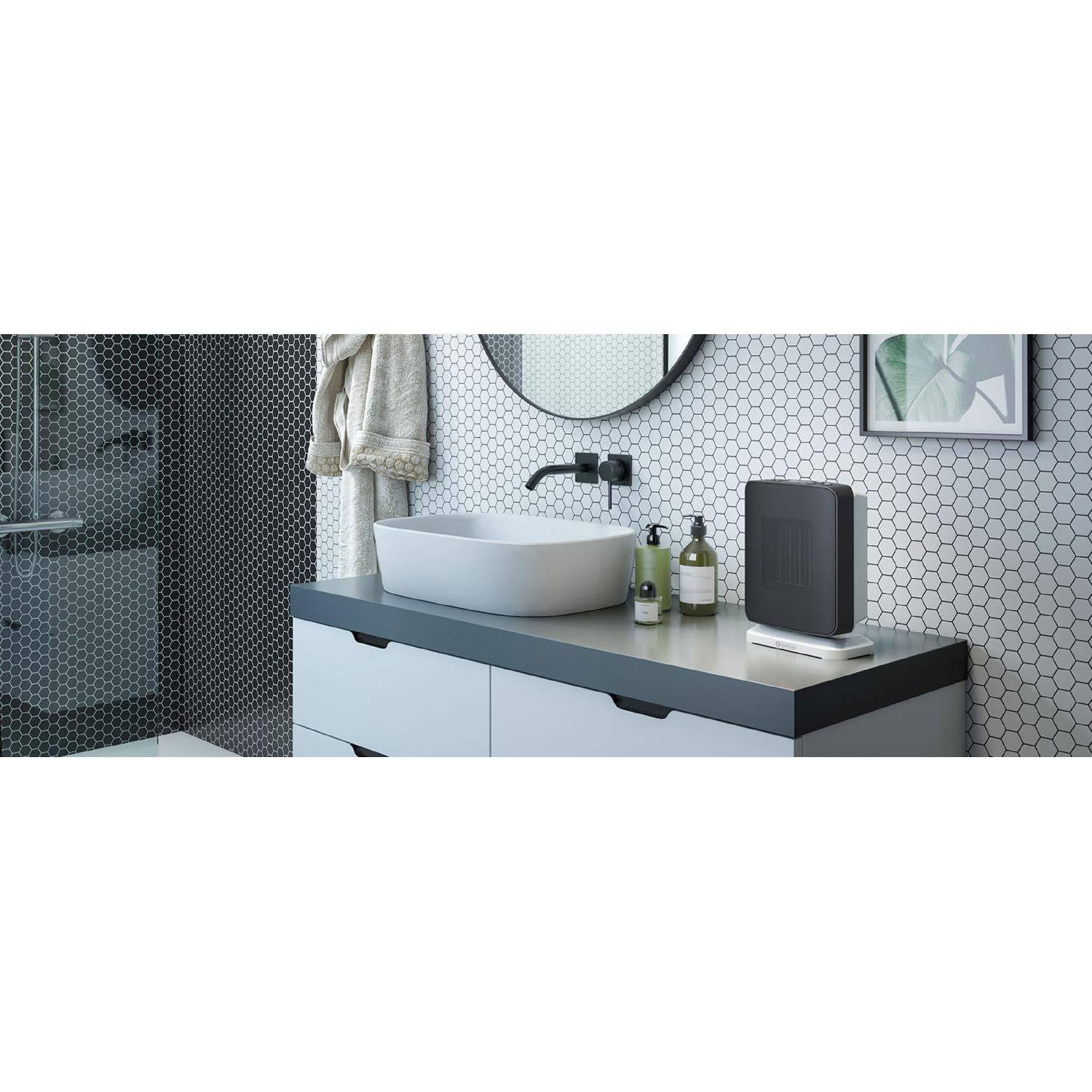 CALDO TRENDY Keramik-Heizlüfter 1800W 55 m3 Schutzart IP21