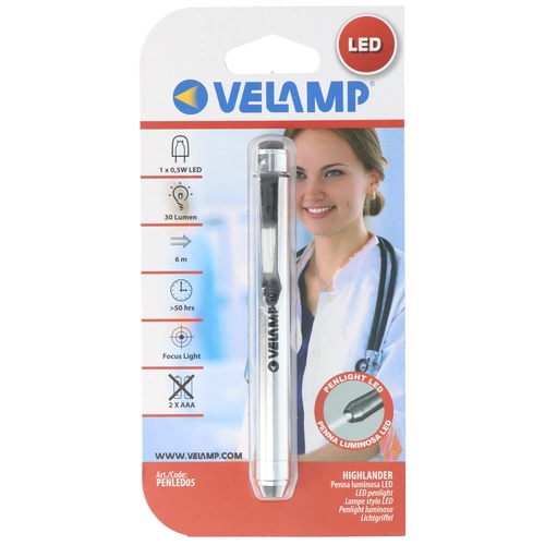 Velamp PENLITE LED Stiftleuchte 0,5W LED, Stift für Tablet, Smartphone, Aluminium, Lieferung ohne Batterien Velamp PENLITE LED Stiftleuchte 0,5W LED, Stift für Tablet, Smartphone, Aluminium, Lieferung ohne Batterien