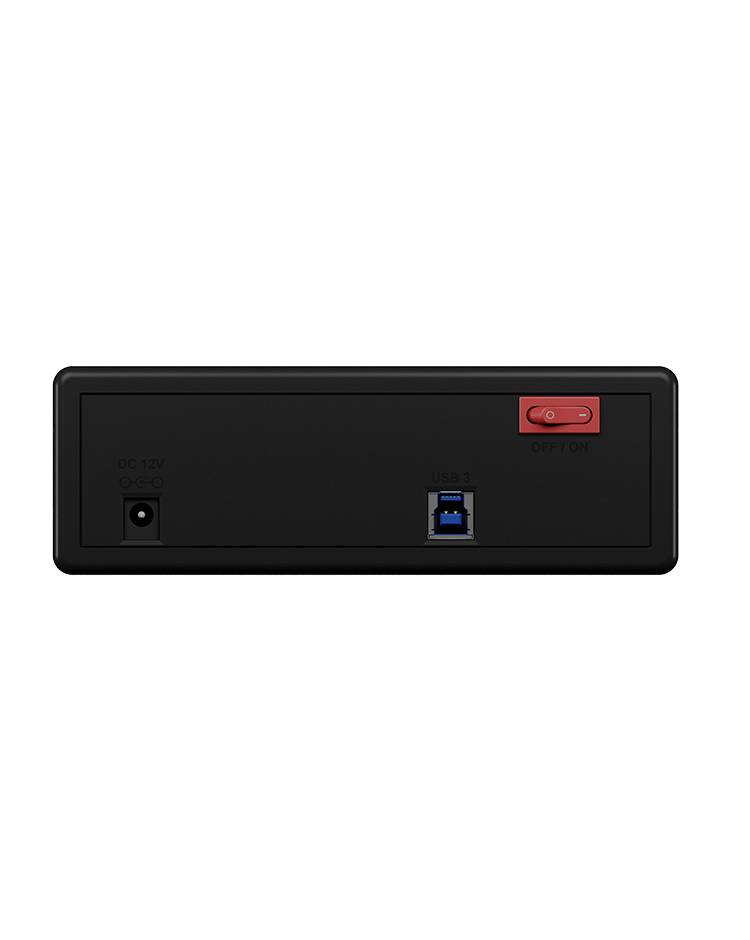 IB-525-U3, Gehäuse für 1x 5,25" SATA DVD/Blue-Ray Laufwerk, schwarz