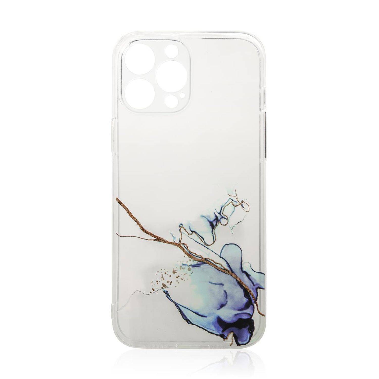 Design "Marble" Case Handy-Hülle Cover mit Marmormuster Kameraschutz kompatibel mit Samsung Galaxy A13 5G Blau
