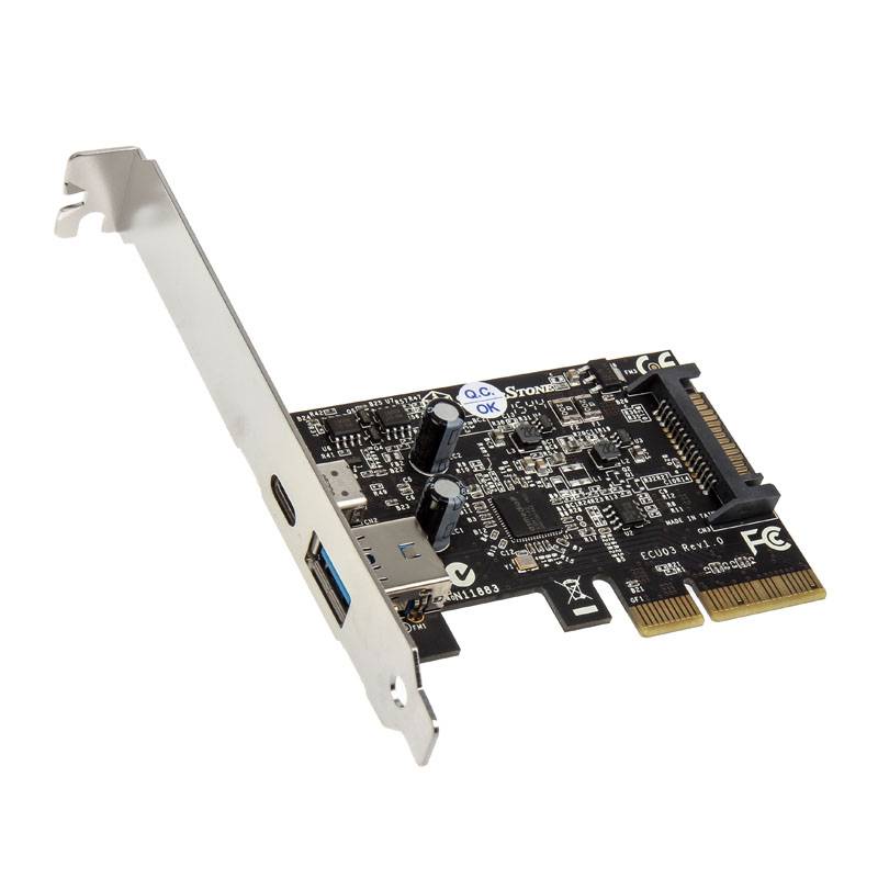 SilverStone ECU03 - USB-Adapter - PCIe 2.0 x2 Low-Profile