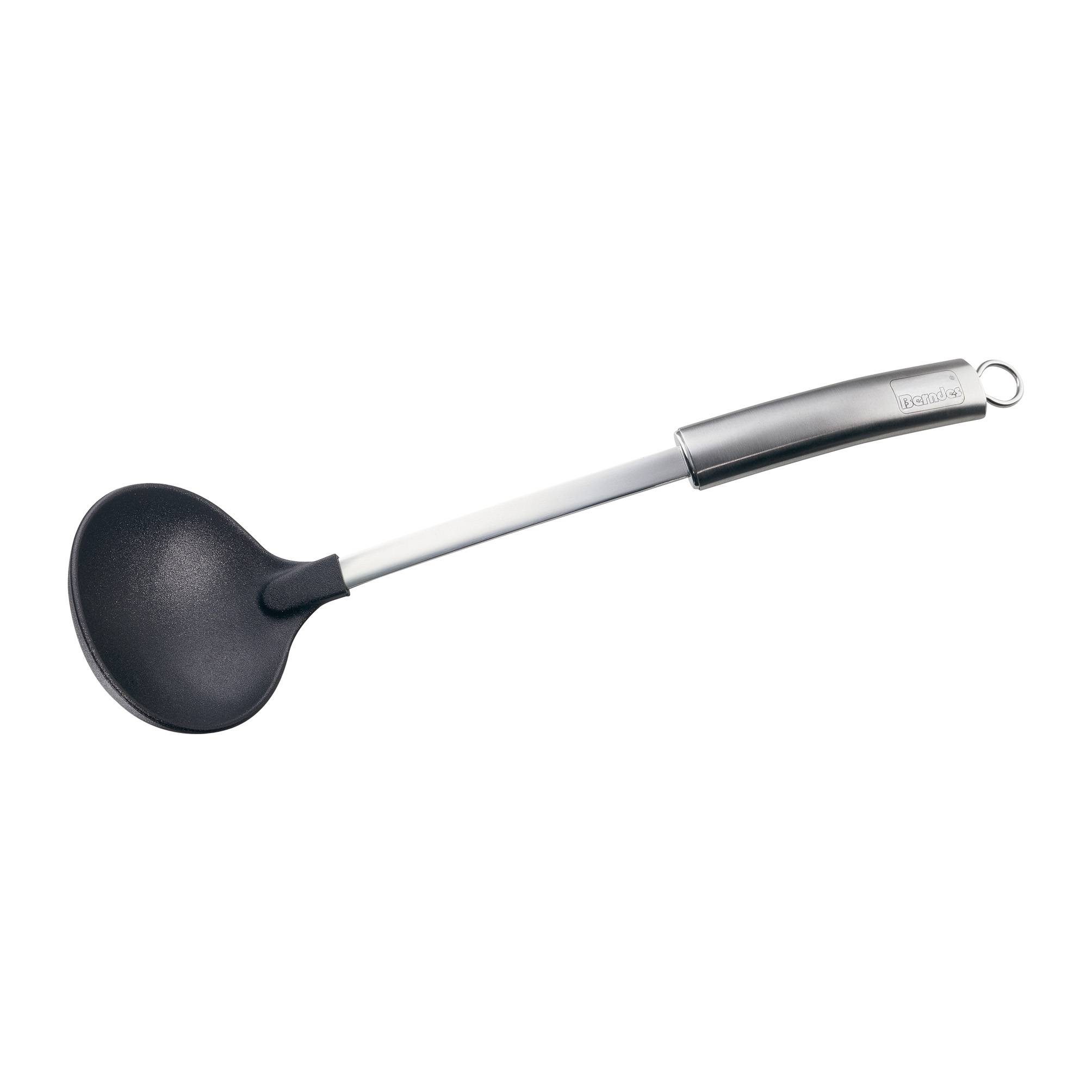 Berndes Schöpflöffel Suppenkelle Edelstahl Kunststoff schwarz 36,5 cm