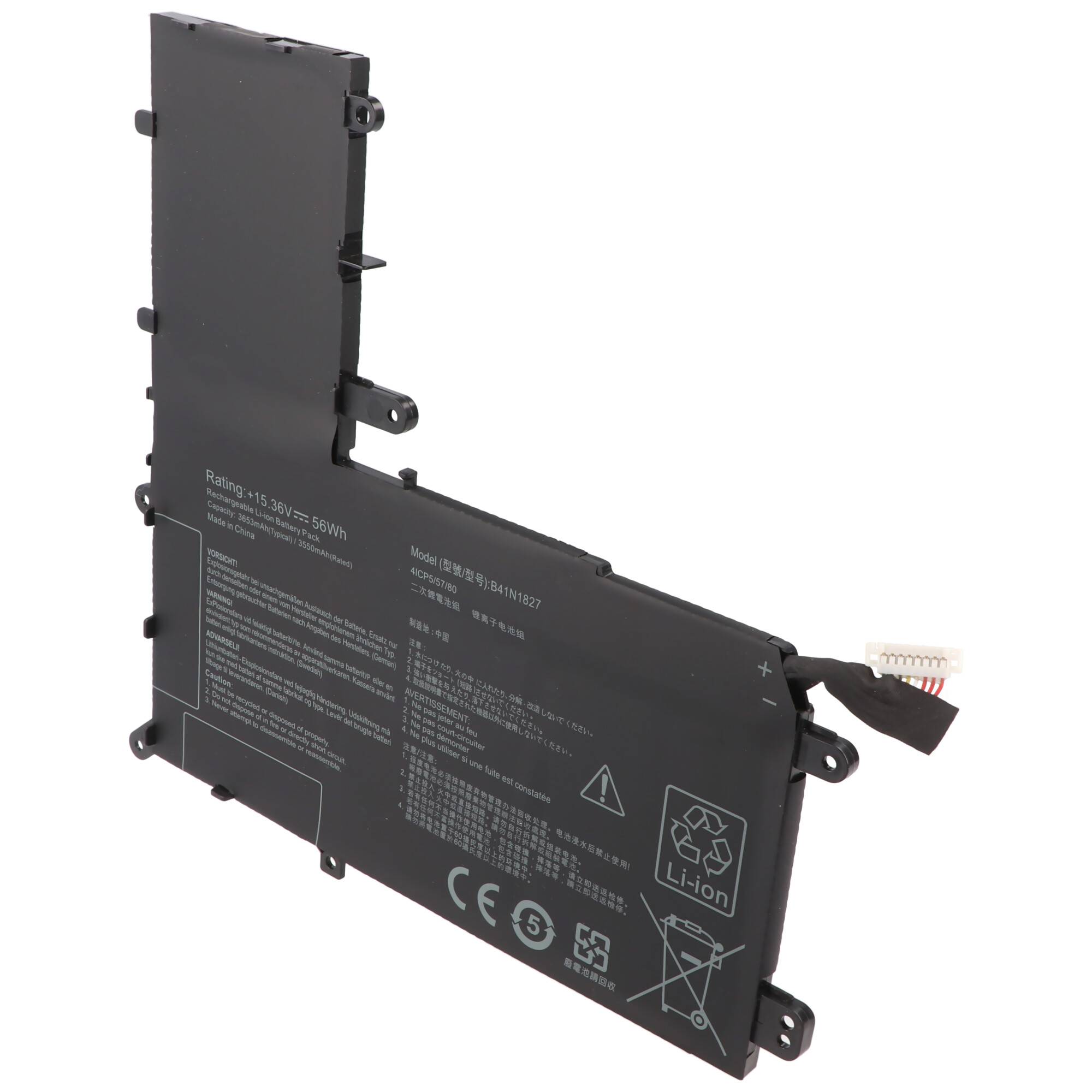 Akku passend für ASUS ZenBook Flip 15 UX562FA, Li-Polymer, 15,36V, 3650mAh, 56Wh