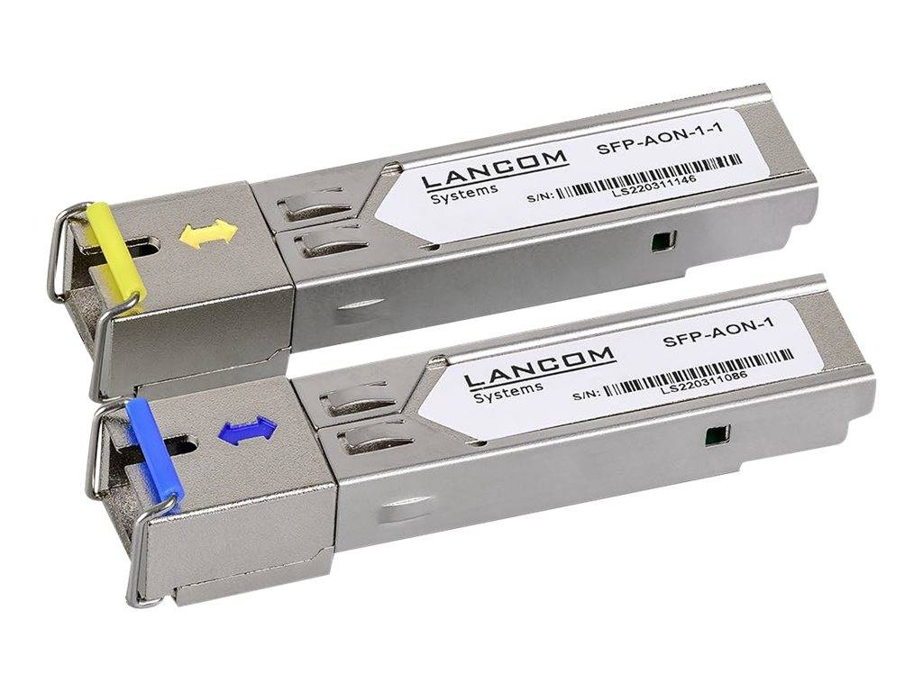 Lancom SFP-BiDi1550-SC1 - SFP (Mini-GBIC)-Transceiver-Modul - 1GbE - 1000Base-BX20 - SC/UPC Einzelmodus - bis zu 20 km - 1310 nm / 1550 nm (Packung