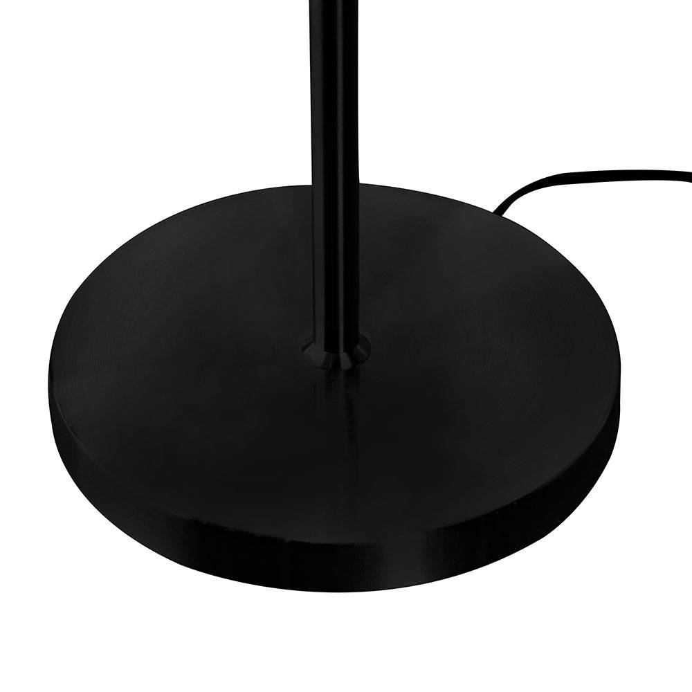 Stehlampe dimmbar LED Stehleuchte schwarz 3 Stufen Deckenfluter mit Touchfunktion, Spot schwenkbar, 1x LED 21W 1700lm 3000K, DxH 28 x 140 cm