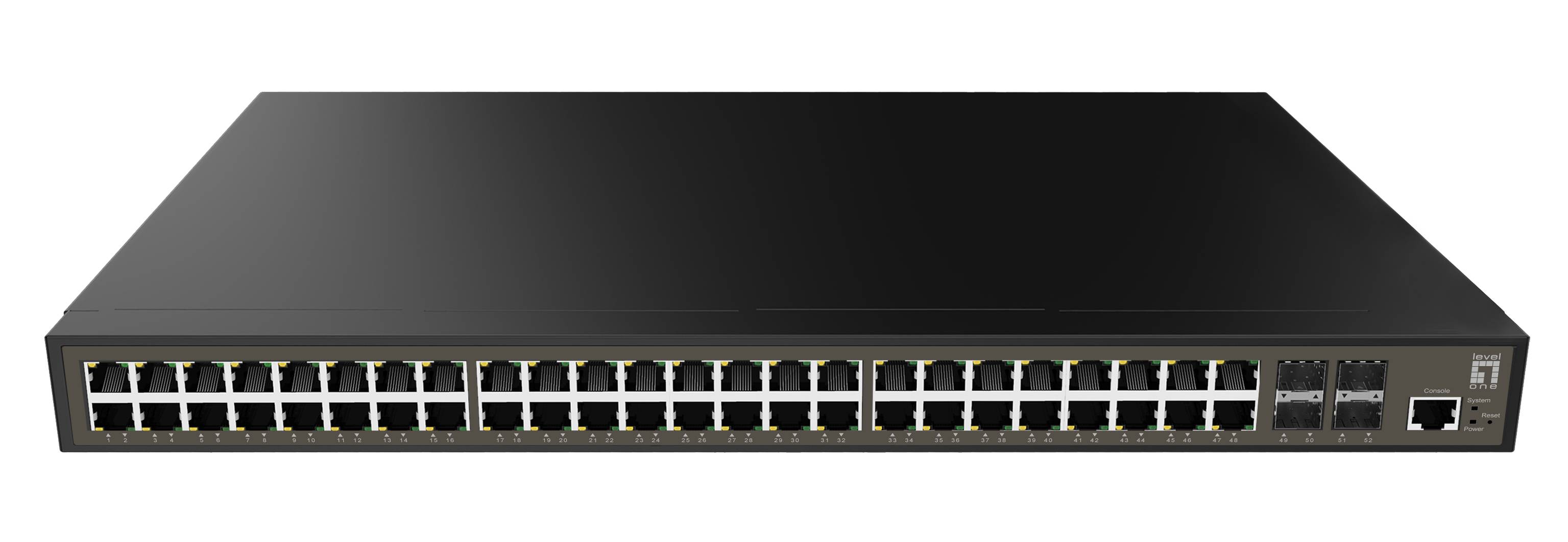 LevelOne GEL-5271 - Switch - L2+ - managed - 48 x 10/100/1000 + 4 x Gigabit SFP