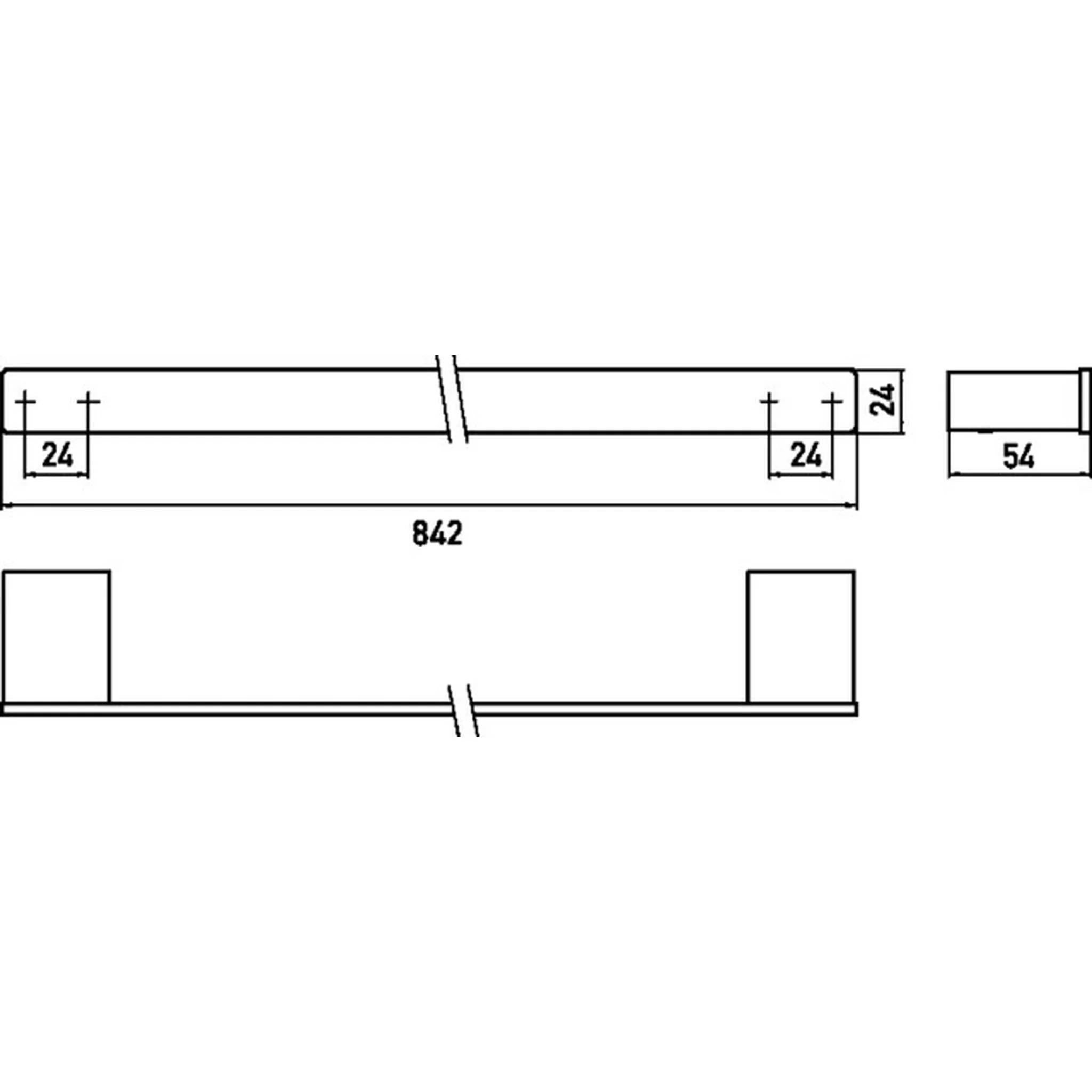 EMCO loft, Badetuchhalter, 800mm, schwarz, 1 Stk.