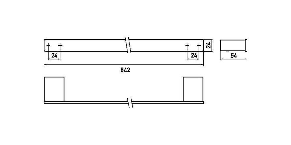 EMCO Badetuchhalter LOFT 842mm chrom