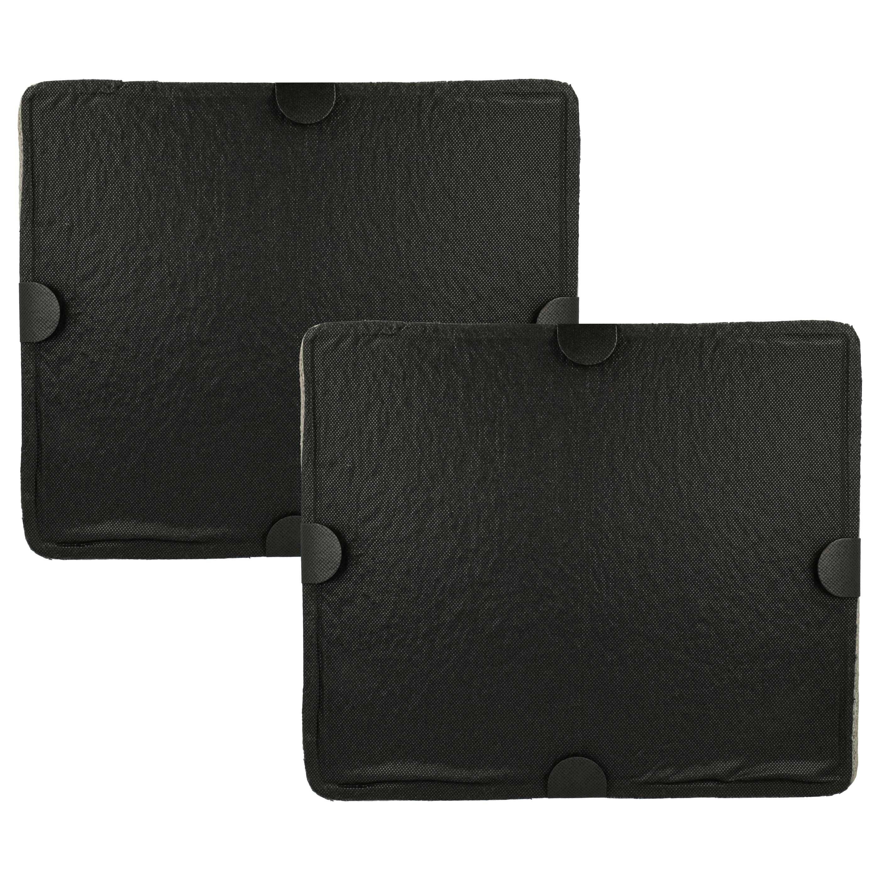 vhbw 2x Filter Aktivkohlefilter kompatibel mit Miele PUR 96 D, PUR 96 W, PUR 97 W, PUR 98 D, PUR 98 W Dunstabzugshaube - 29 x 24,5 x 2 cm
