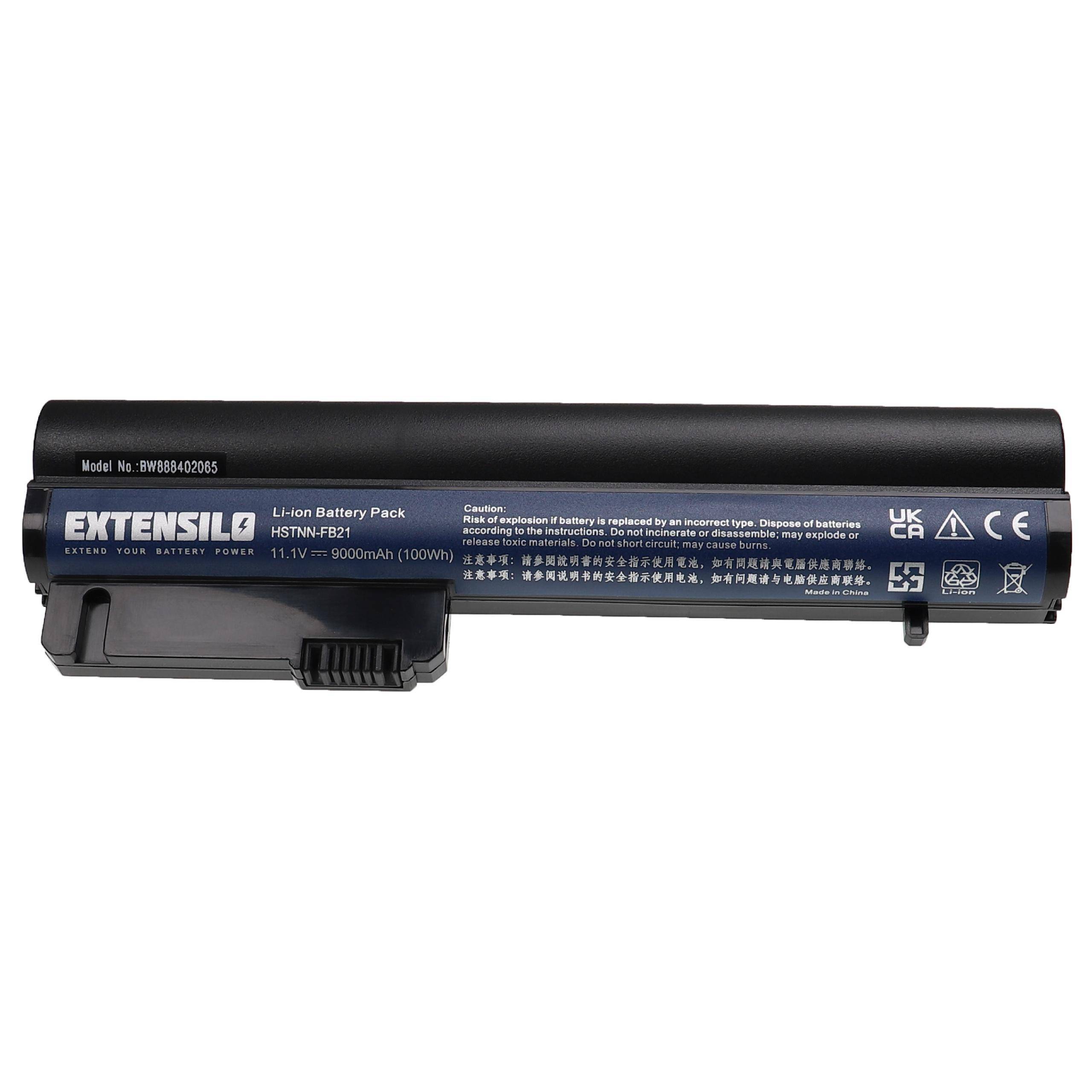 EXTENSILO Akku Ersatz für HP 441675-001, 484784-001, BJ803AA, EH767AA, EH768AA, EH768UT für Notebook (9000mAh, 11,1V, Li-Ion)