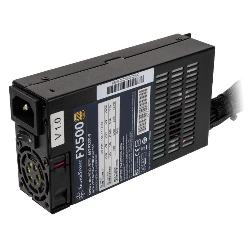 SilverStone FX500 - Netzteil (intern) - ATX12V / Flex ATX - 80 PLUS Gold - Wechs