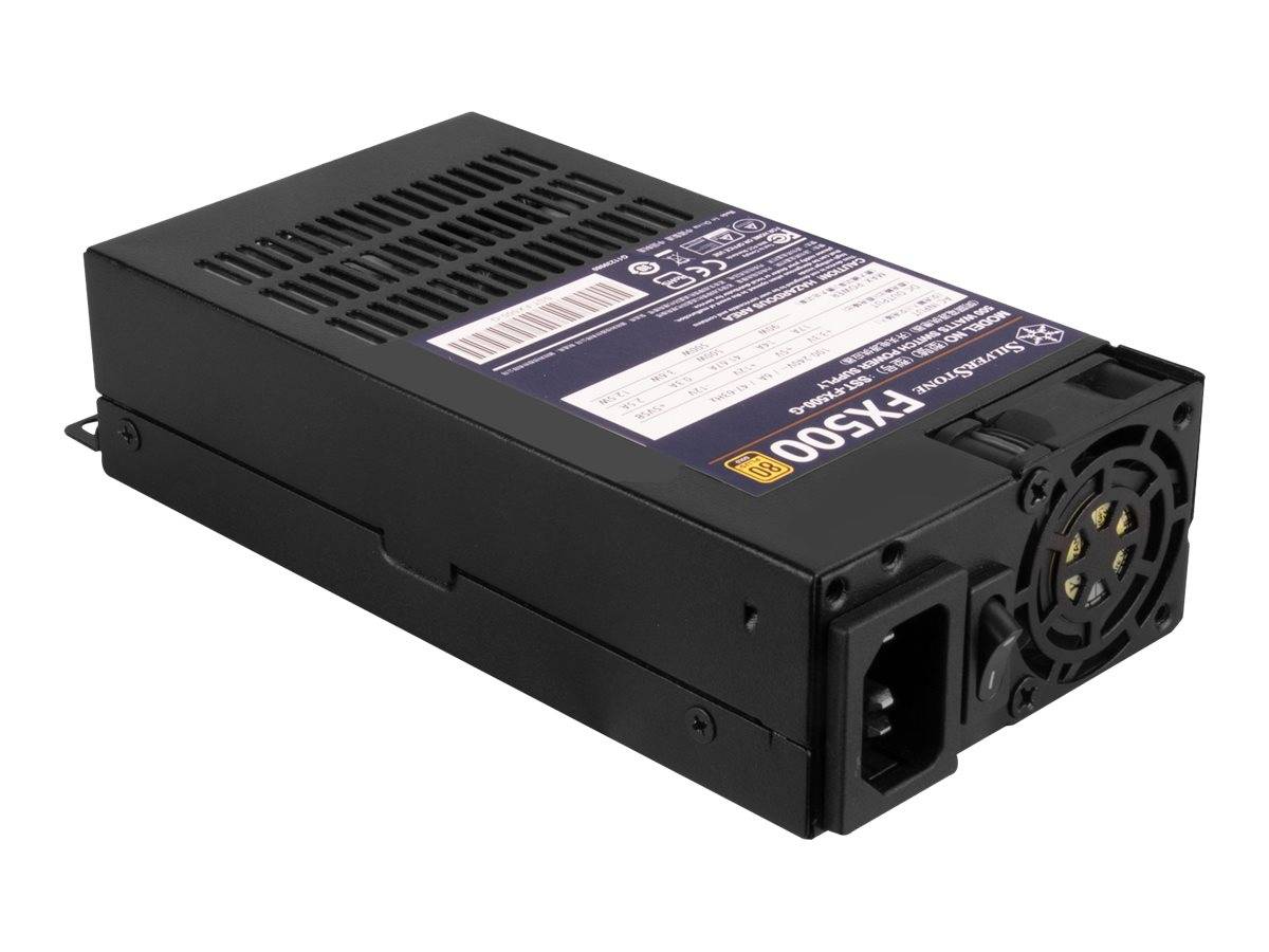 Stromversorgungseinheit für Computer, schwarzer rechteckiger Kasten mit Kühlventilator, Stromeingang und beschriftetem Bedienfeld auf weißem Hintergrund.