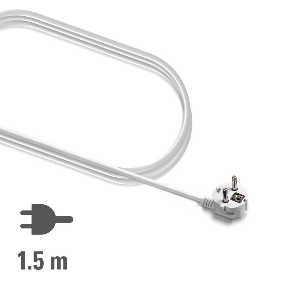 TROTEC Steckdosenleiste PVH3 mit 2 USB-Ladebuchsen | Langes 1,5 m Kabel PVH3: 3-Fach Schutzkontakt-Steckdosenleiste mit 2 USB-Ladeports (Typ A)
