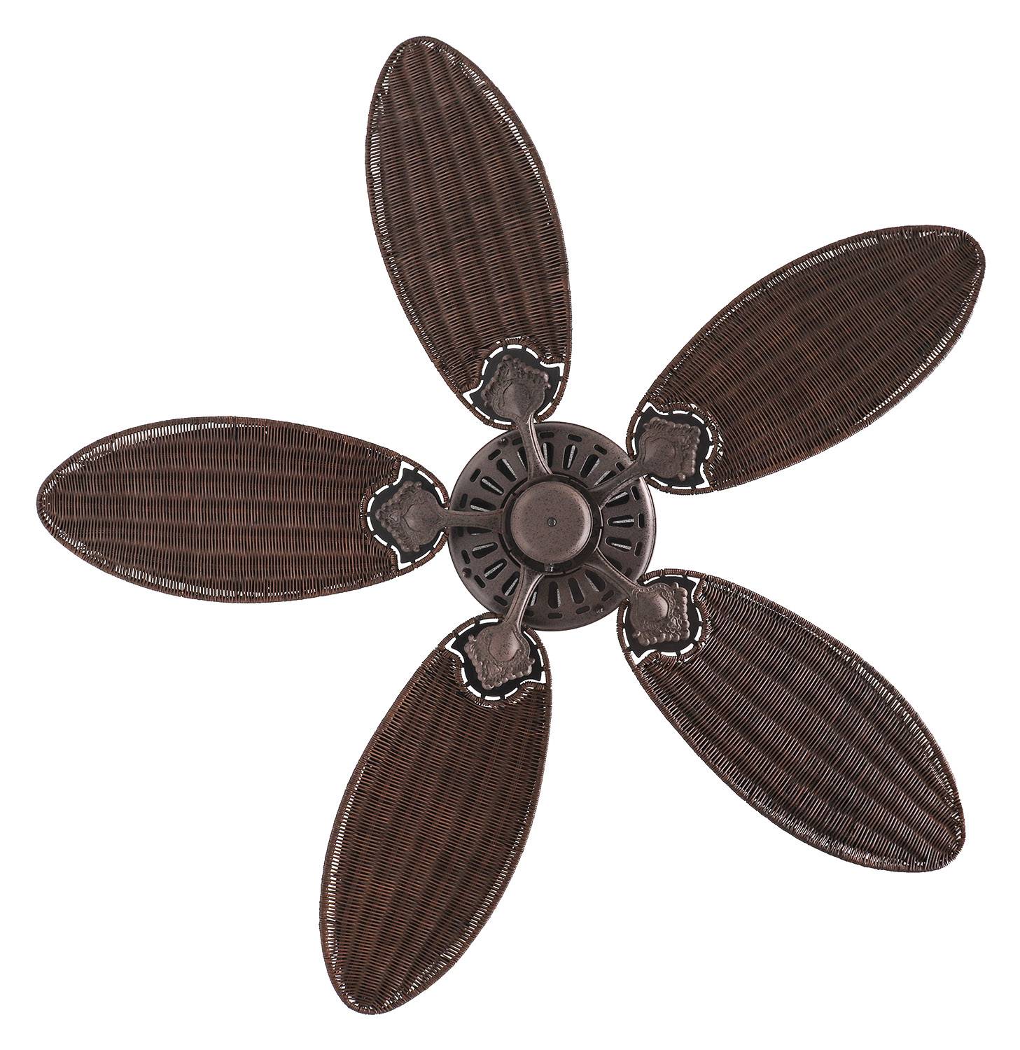 Deckenventilator Classic Royal 132 cm Braun / Rattan
