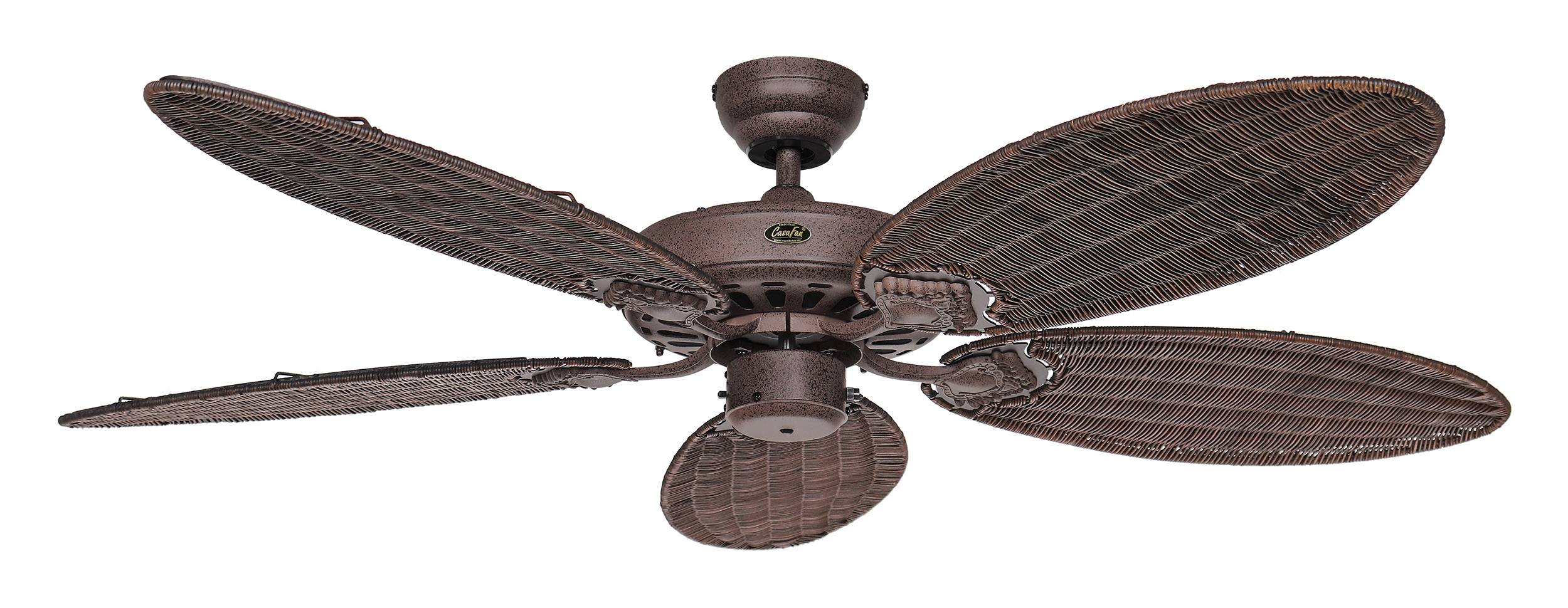 Deckenventilator Classic Royal 132 cm Braun / Rattan