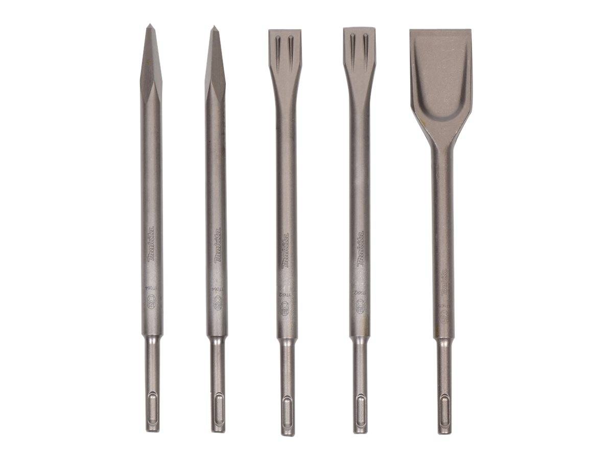 Makita - Meißelsatz - 5 Stücke - 20 mm, 40 mm - SDS-plus - Länge: 250 mm