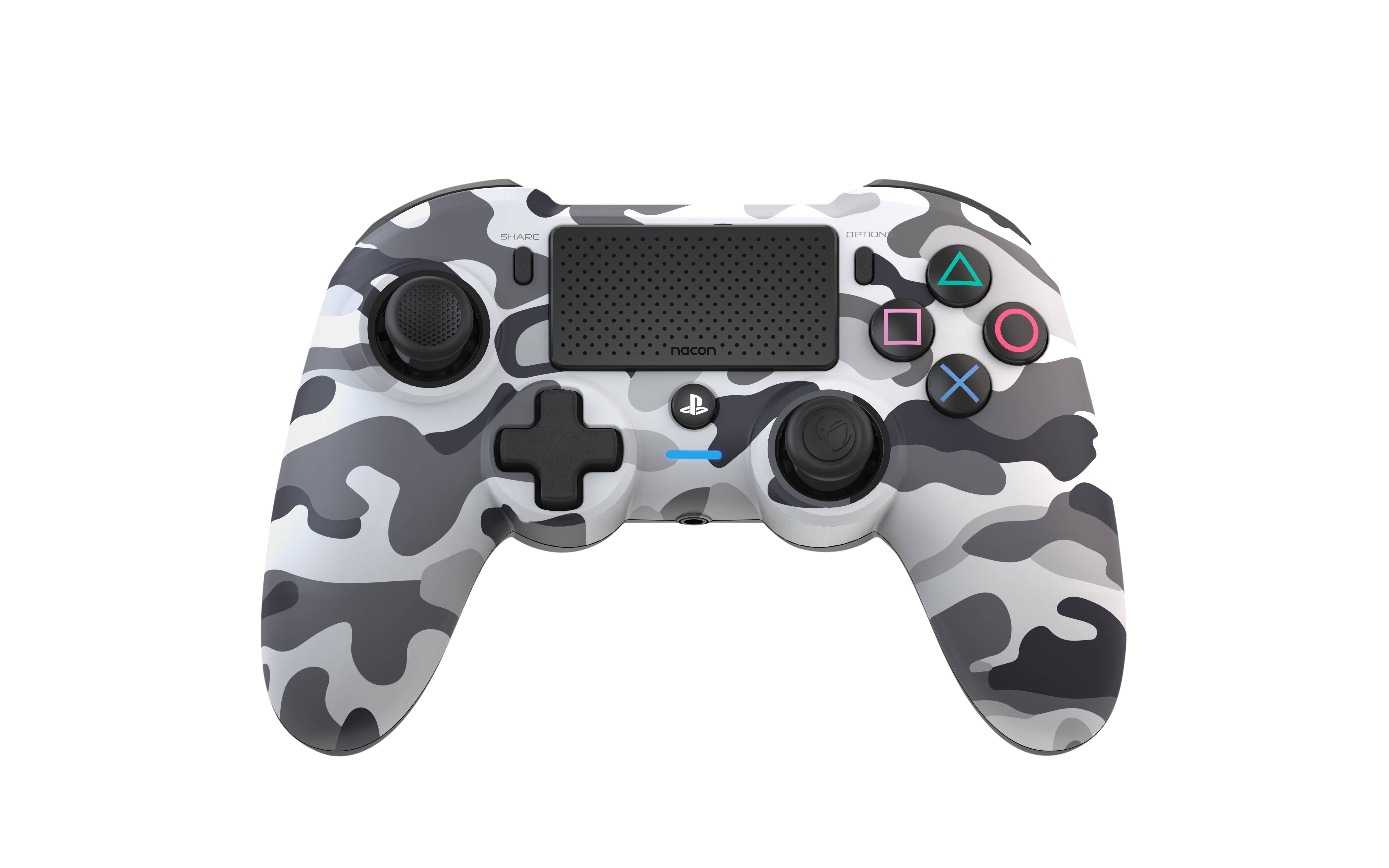 NACON NA010107 PS4 Asymmetric Wireless Controller, kabellos, camoflage grau