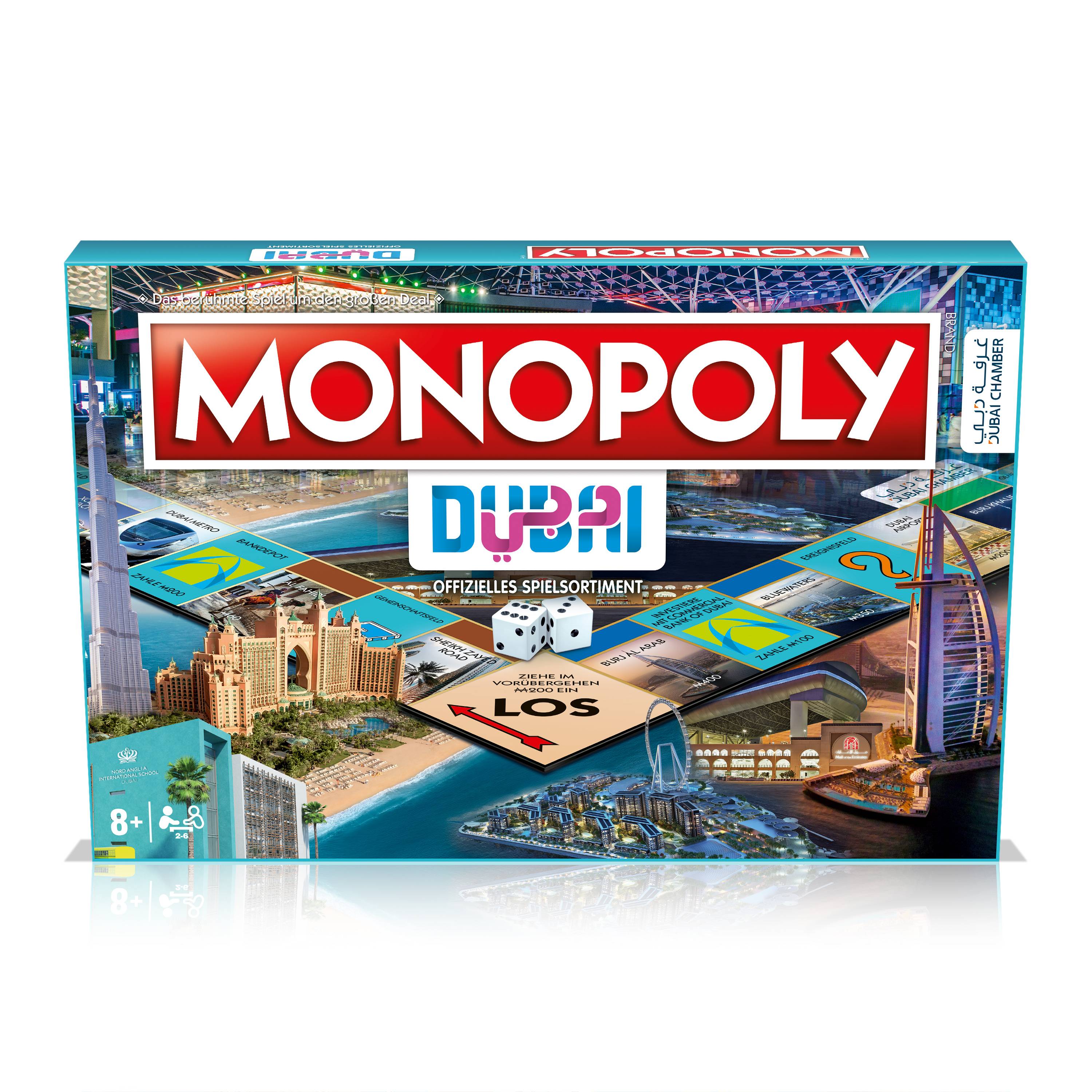 Monopoly - Dubai + Top Trumps & Puzzle (1000 Teile) Gesellschaftsspiel Bundle