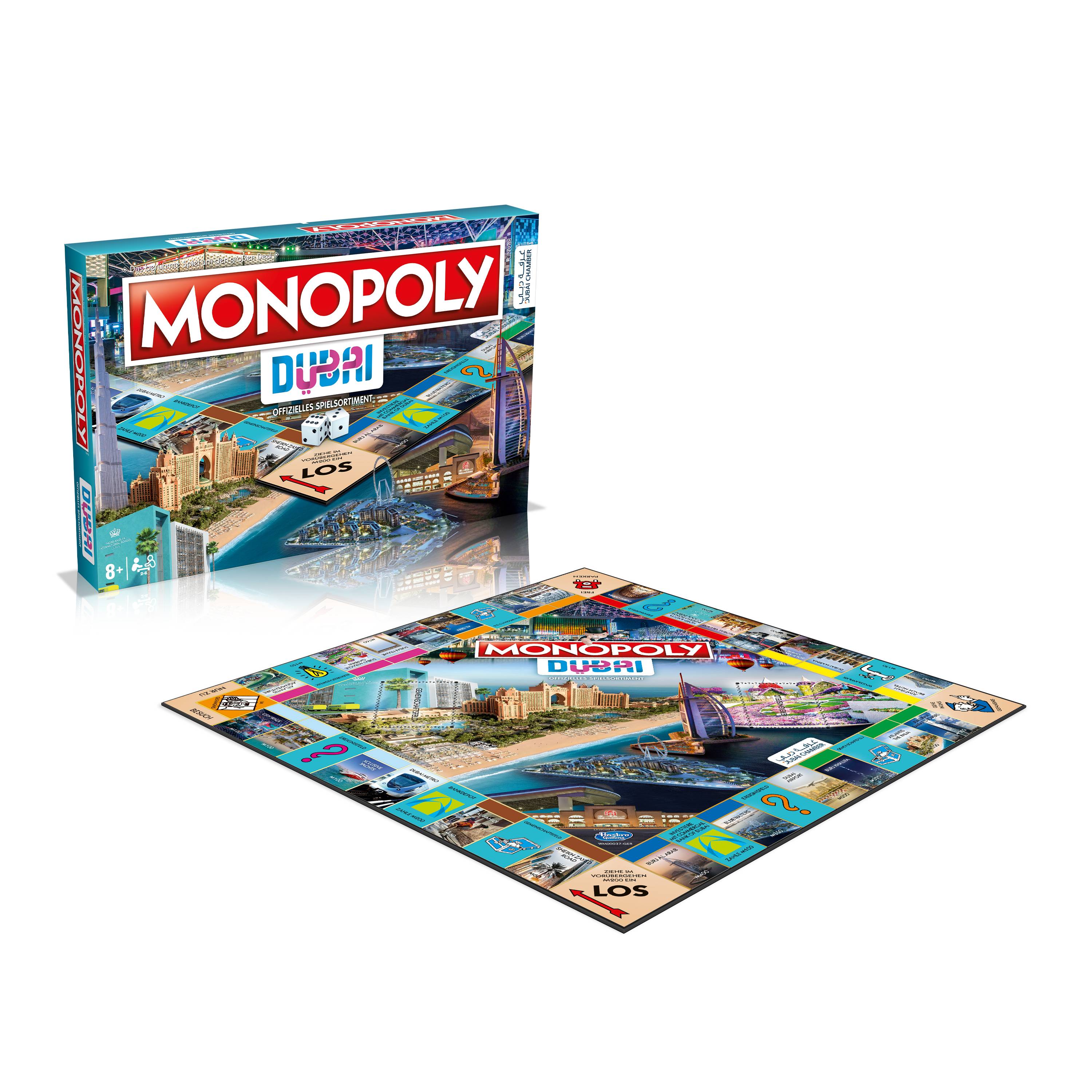 Monopoly - Dubai + Top Trumps & Puzzle (1000 Teile) Gesellschaftsspiel Bundle
