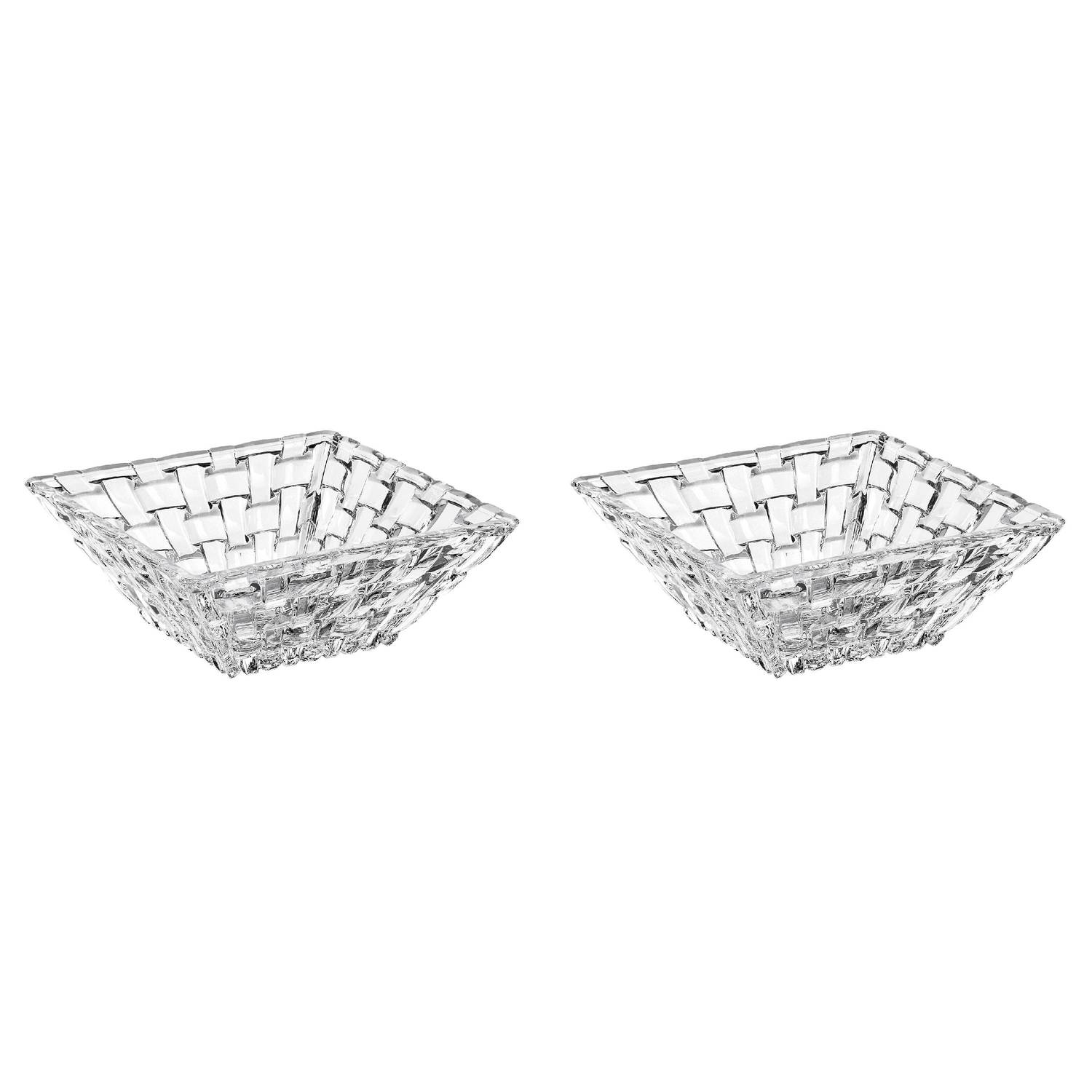 Nachtmann Schale Bossa Nova quadratisch 12x12cm, klar, 2-teilig (1 Set)