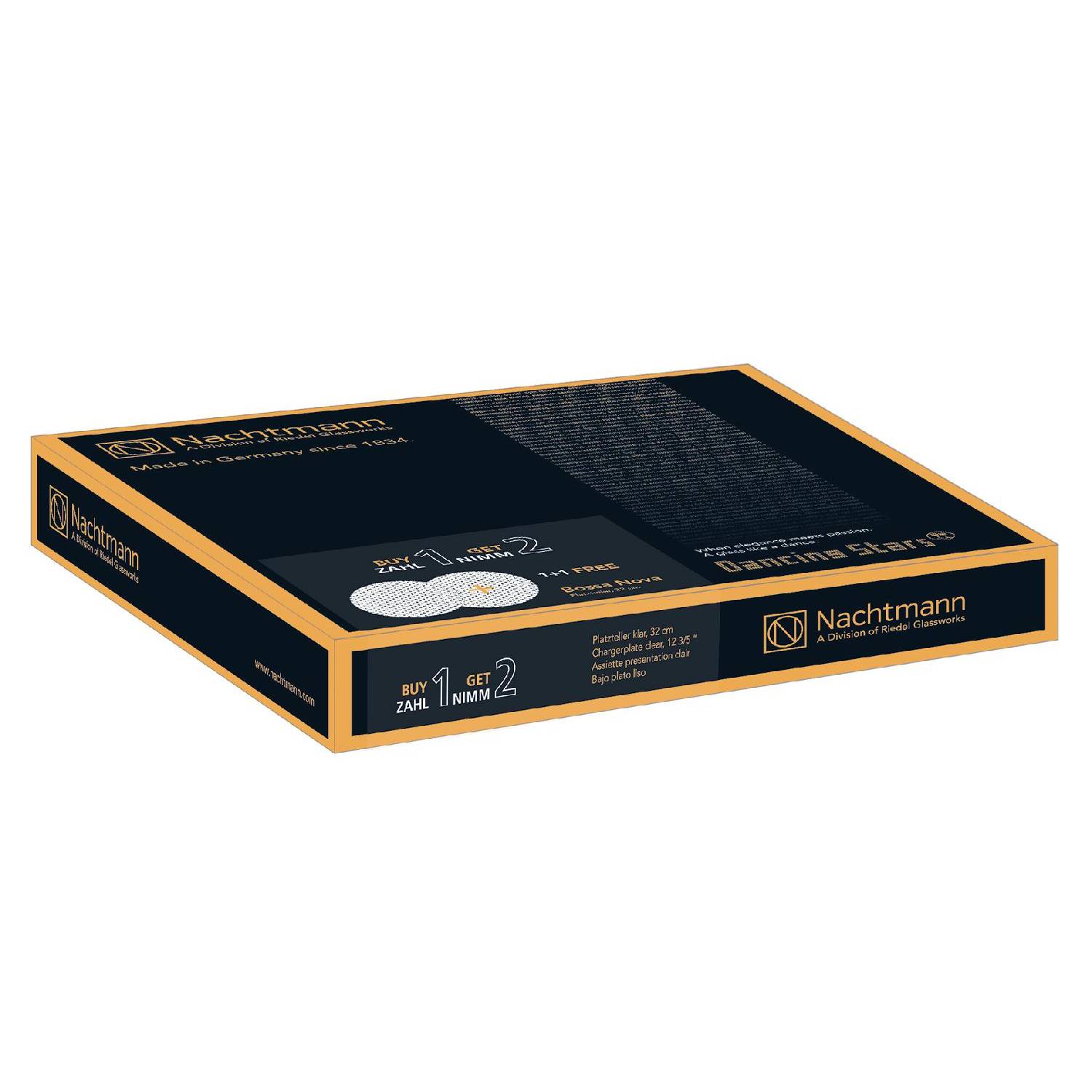 Nachtmann Platzteller Rumba Ø32cm, klar, 2-teilig (1 Set)