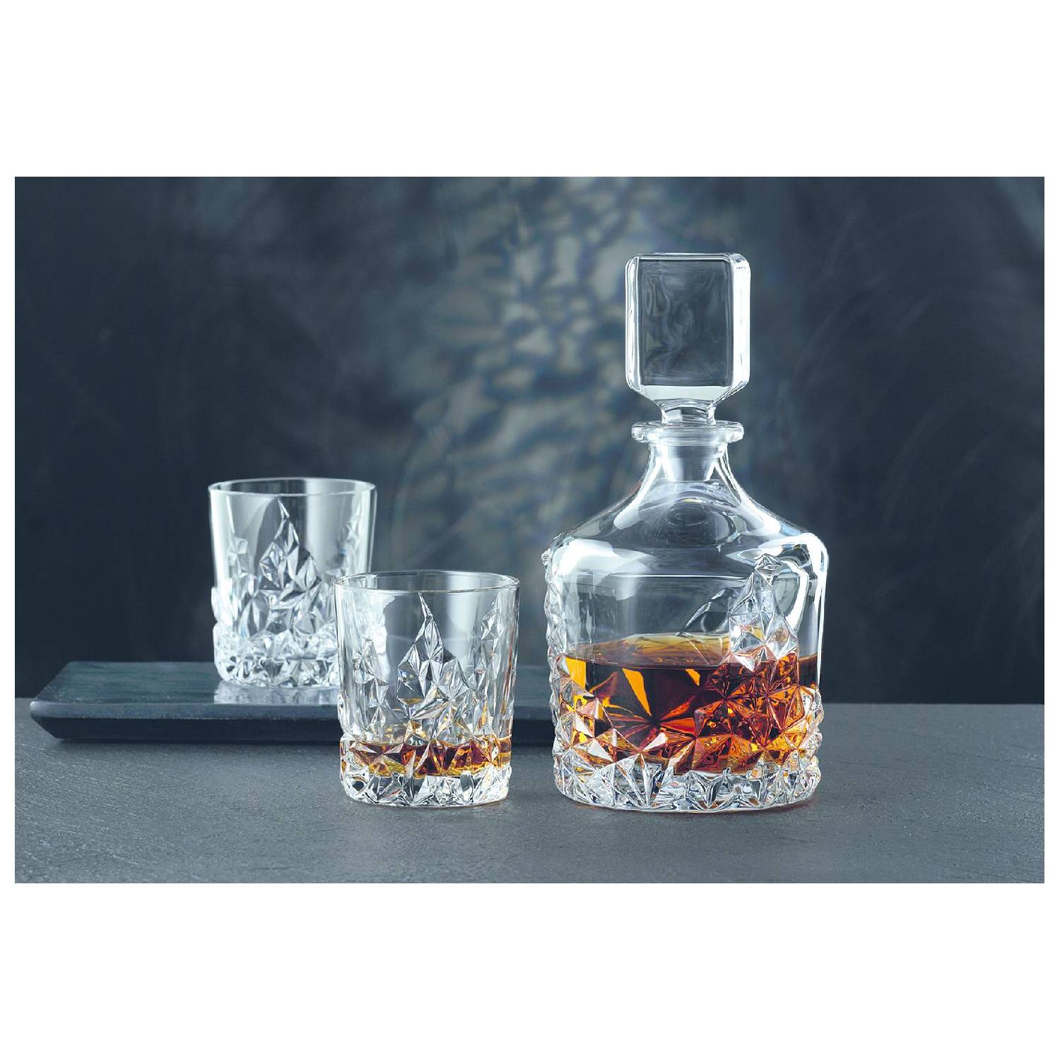 Nachtmann Whiskyset Sculpture, klar, 3-teilig (1 Set)