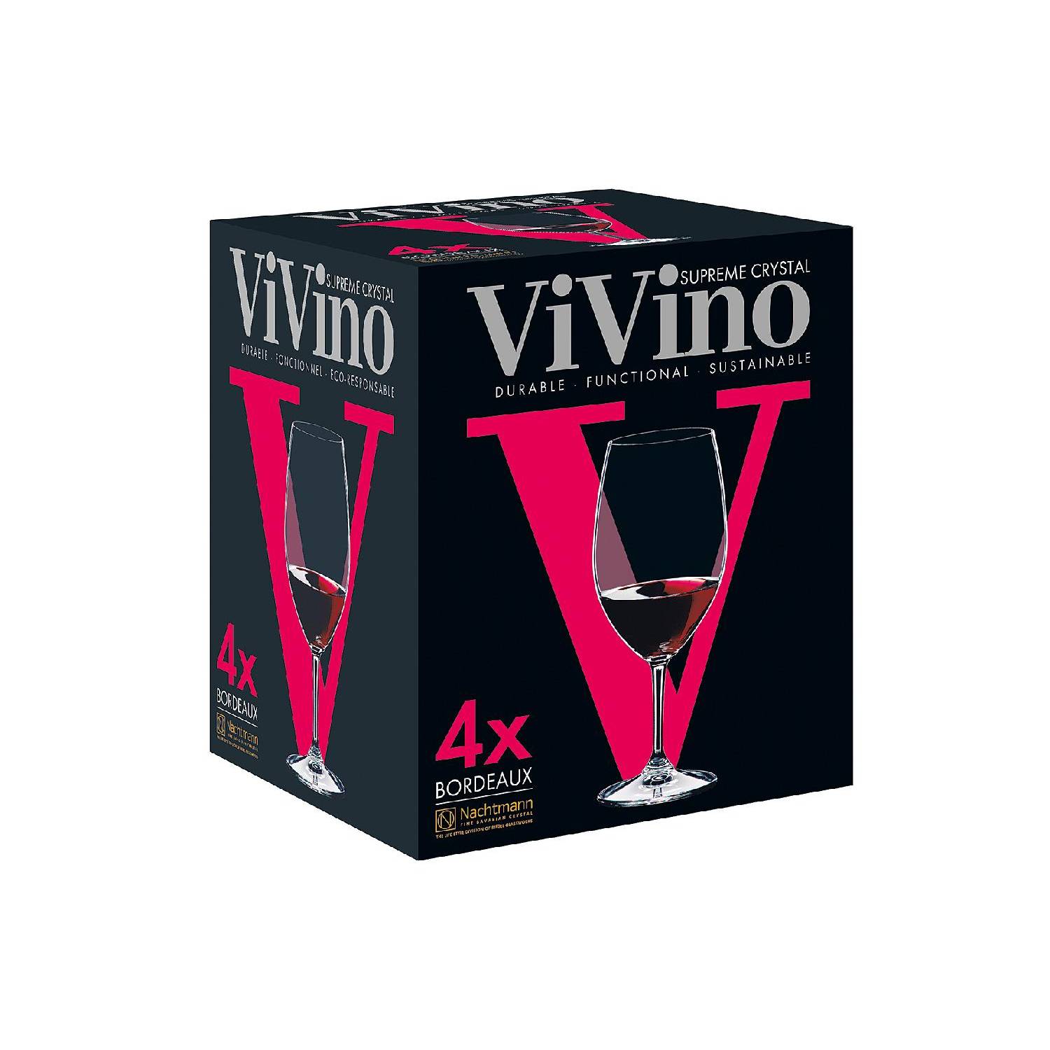 Nachtmann Bordeauxglas "ViVino", 610 ml, klar (4er Pack)