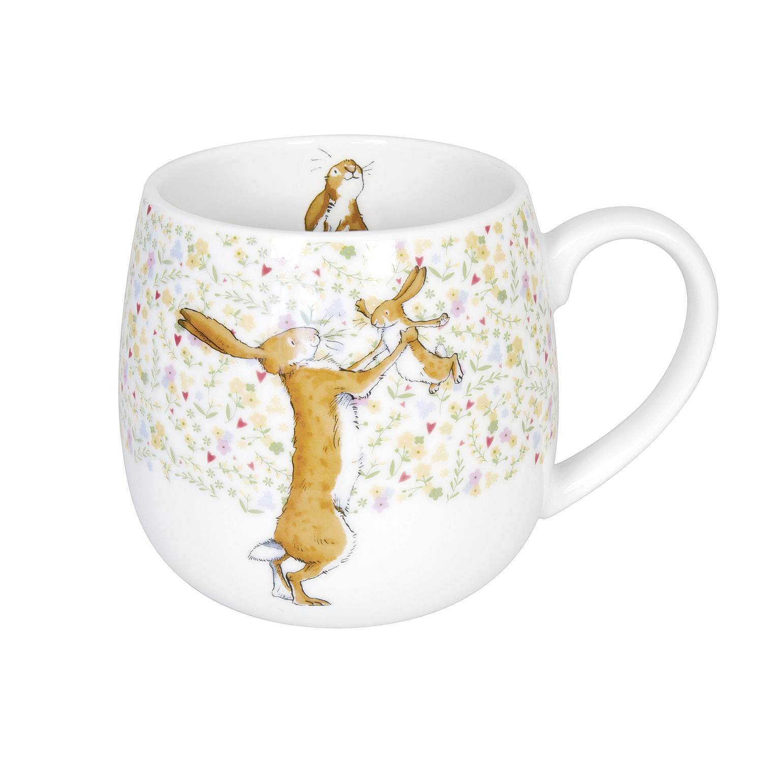 Könitz Kaffeebecher Ich hab dich lieb bis zum Mond 420ml, weiß/bunt